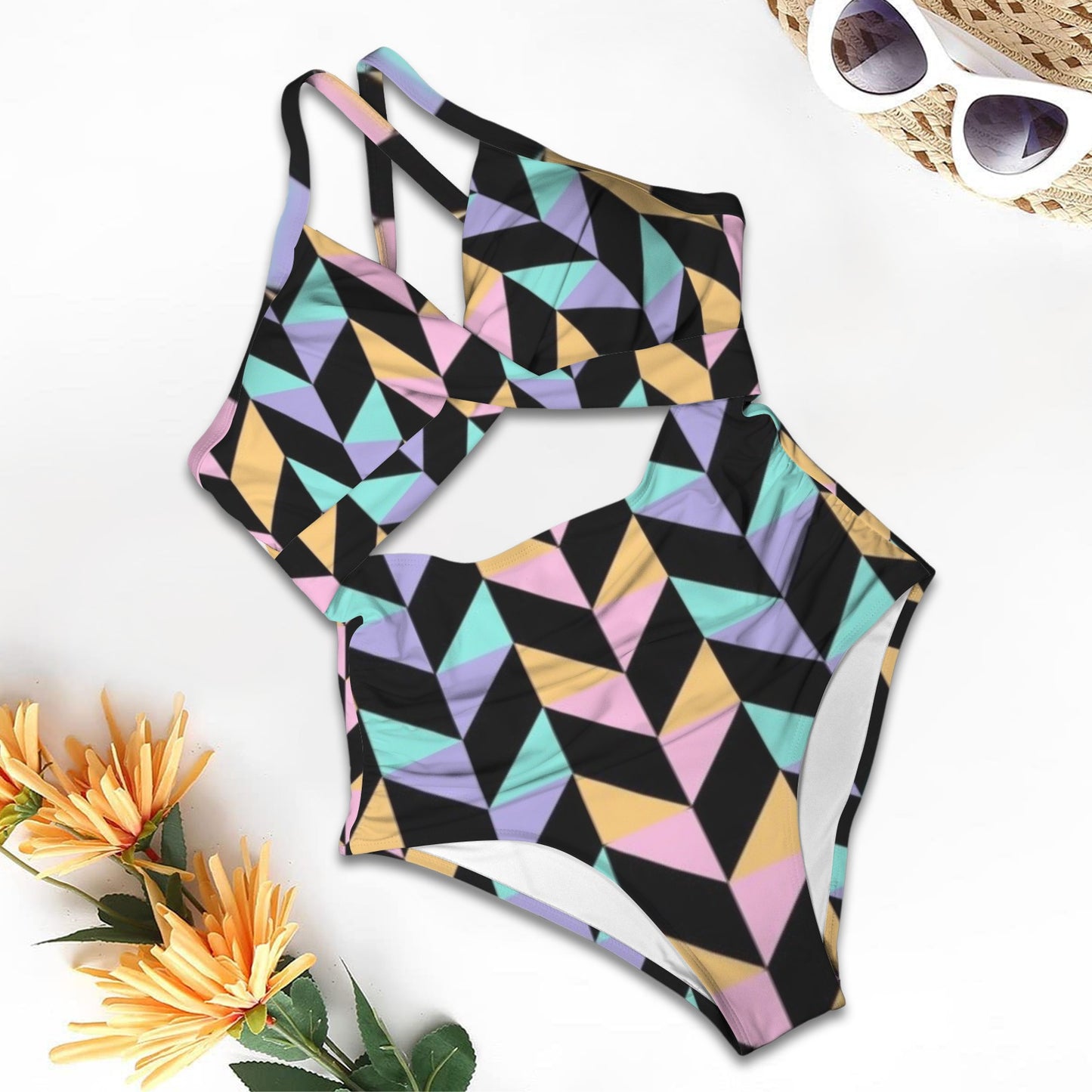 Spring Fling Women's Twist Front Tie Back Swimsuit