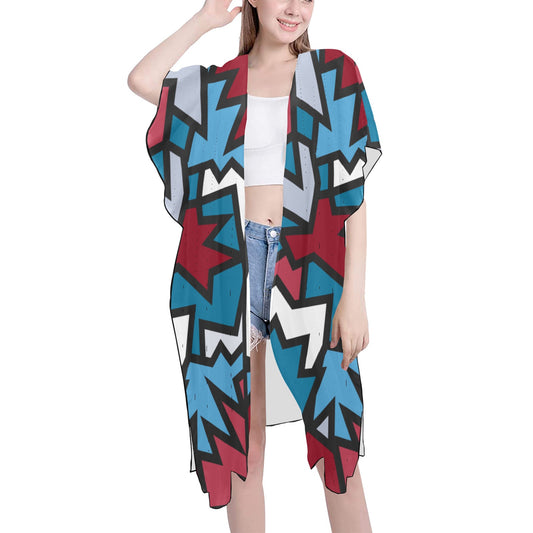 American Zigzag Chiffon Cover Ups