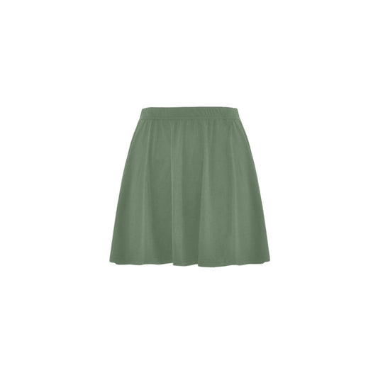 Army Green Mini Skating Skirt