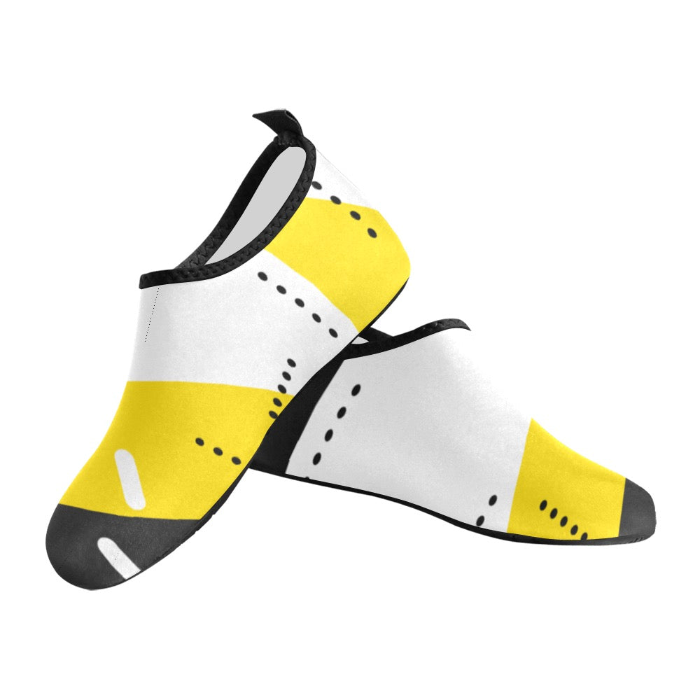 Black and Yellow Kids' Slip-On Water Shoes