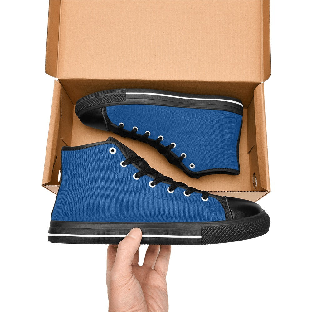 Royal Blue Men's High Top Shoes