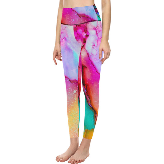 Color Blend High-Waisted Leggings