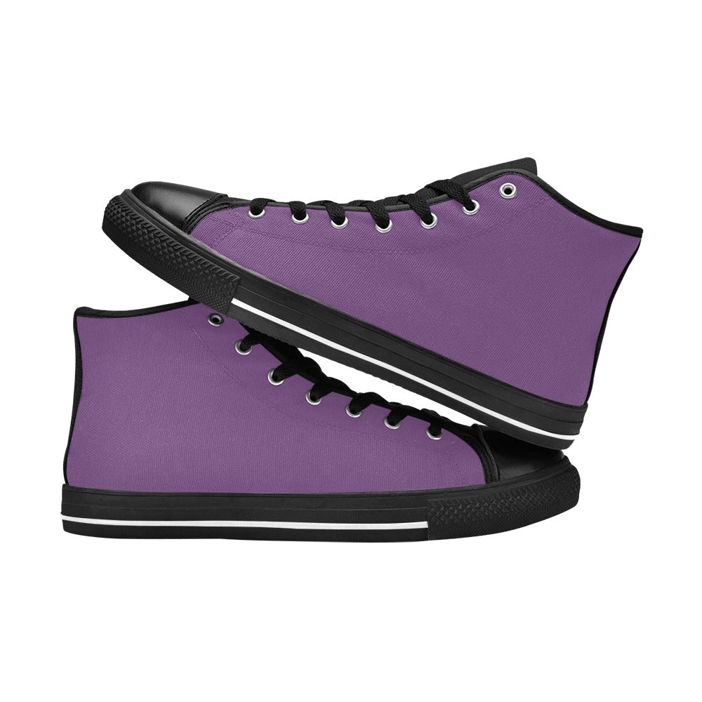Purple Men's High Top Shoes