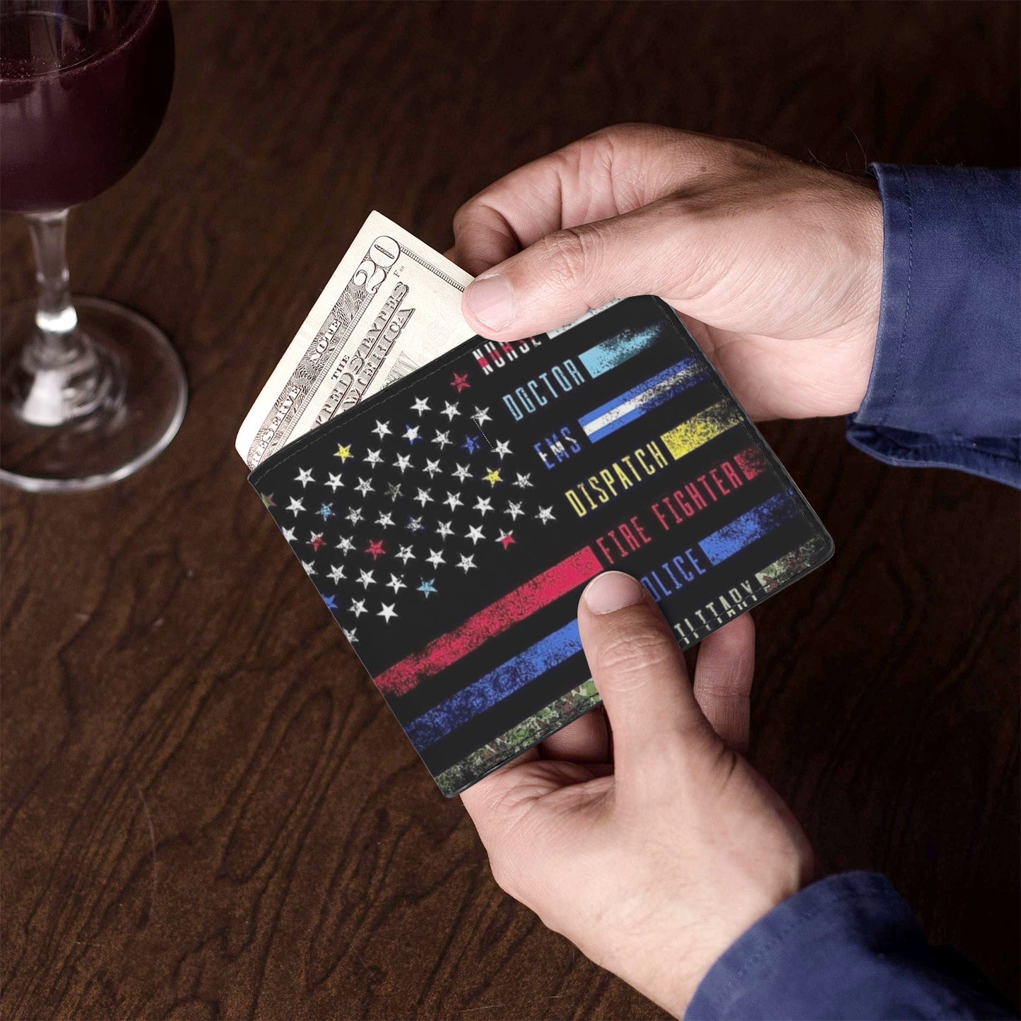 First Responders Unisex Bifold Wallet with Multi Slots