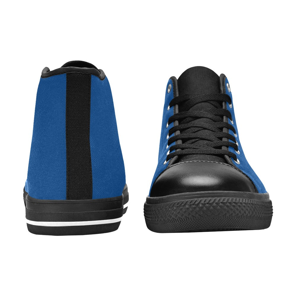 Royal Blue Men's High Top Shoes