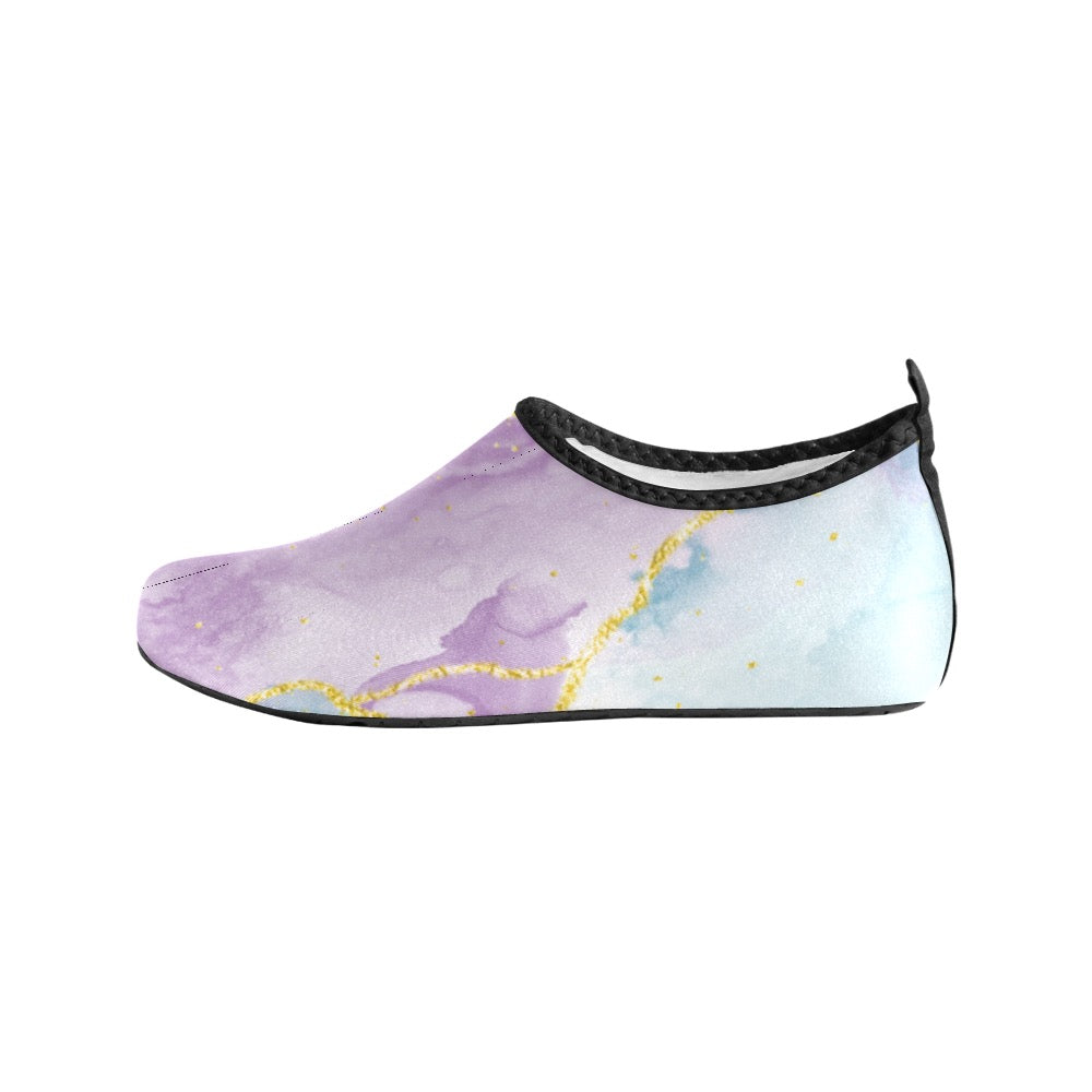 Pastel Marble Kids' Slip-On Water Shoes