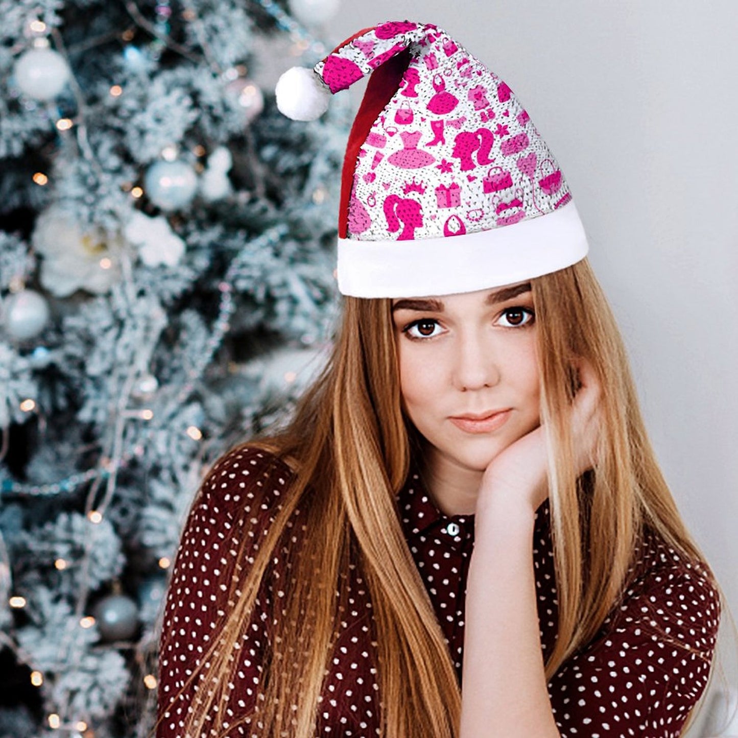 Sequin Christmas Hat