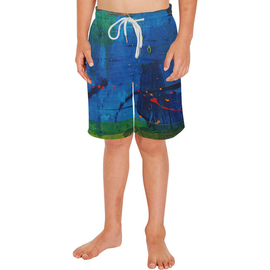 Blue Canvas Boys' Casual Beach Shorts