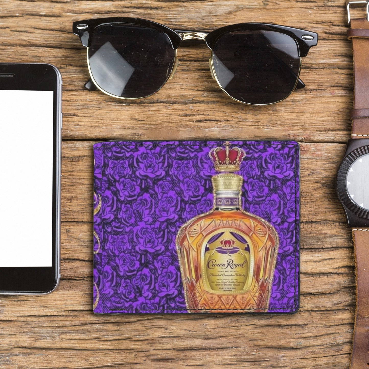 Crown Royal Unisex Bifold Wallet with Multi Slots