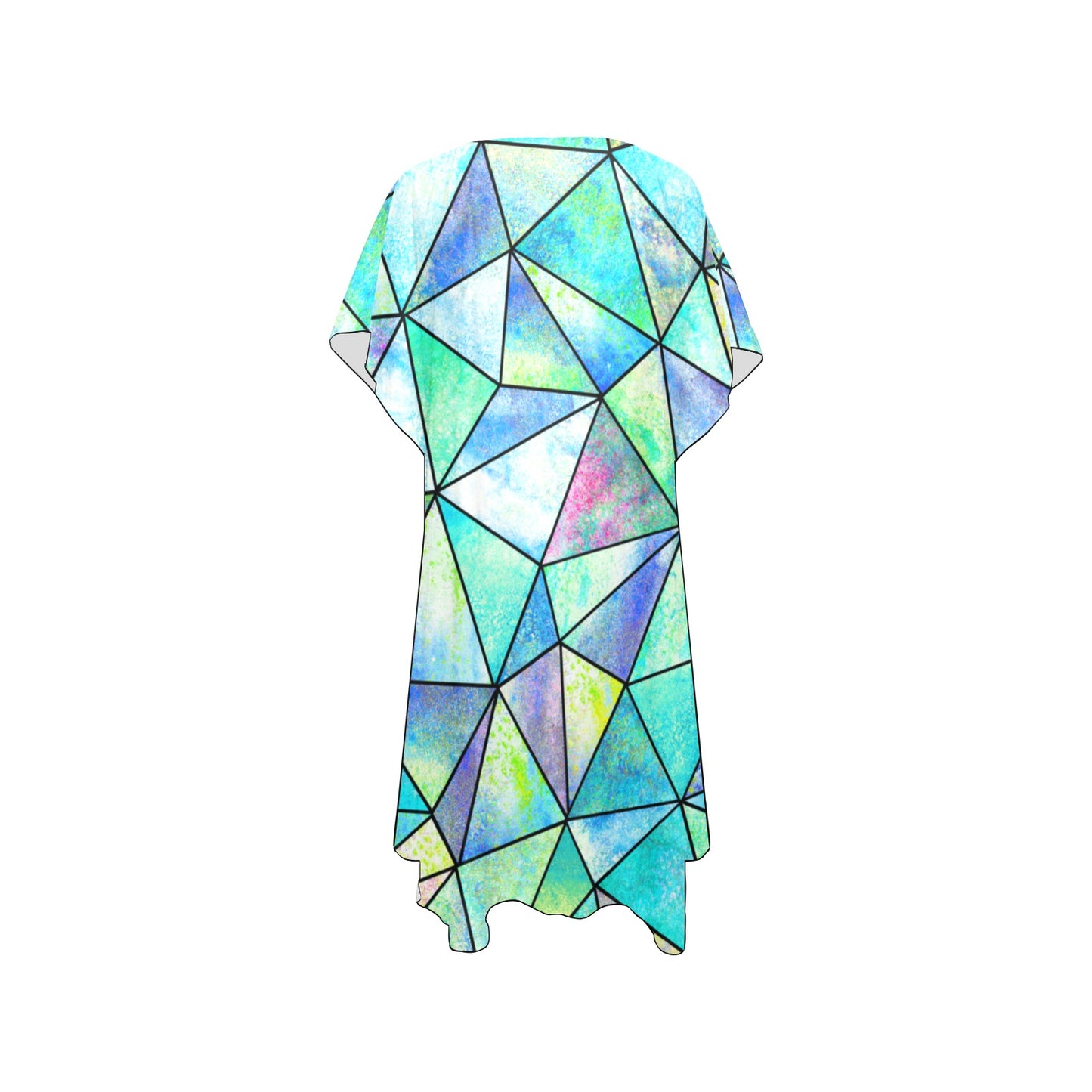 Teal stain glas Chiffon Cover Ups