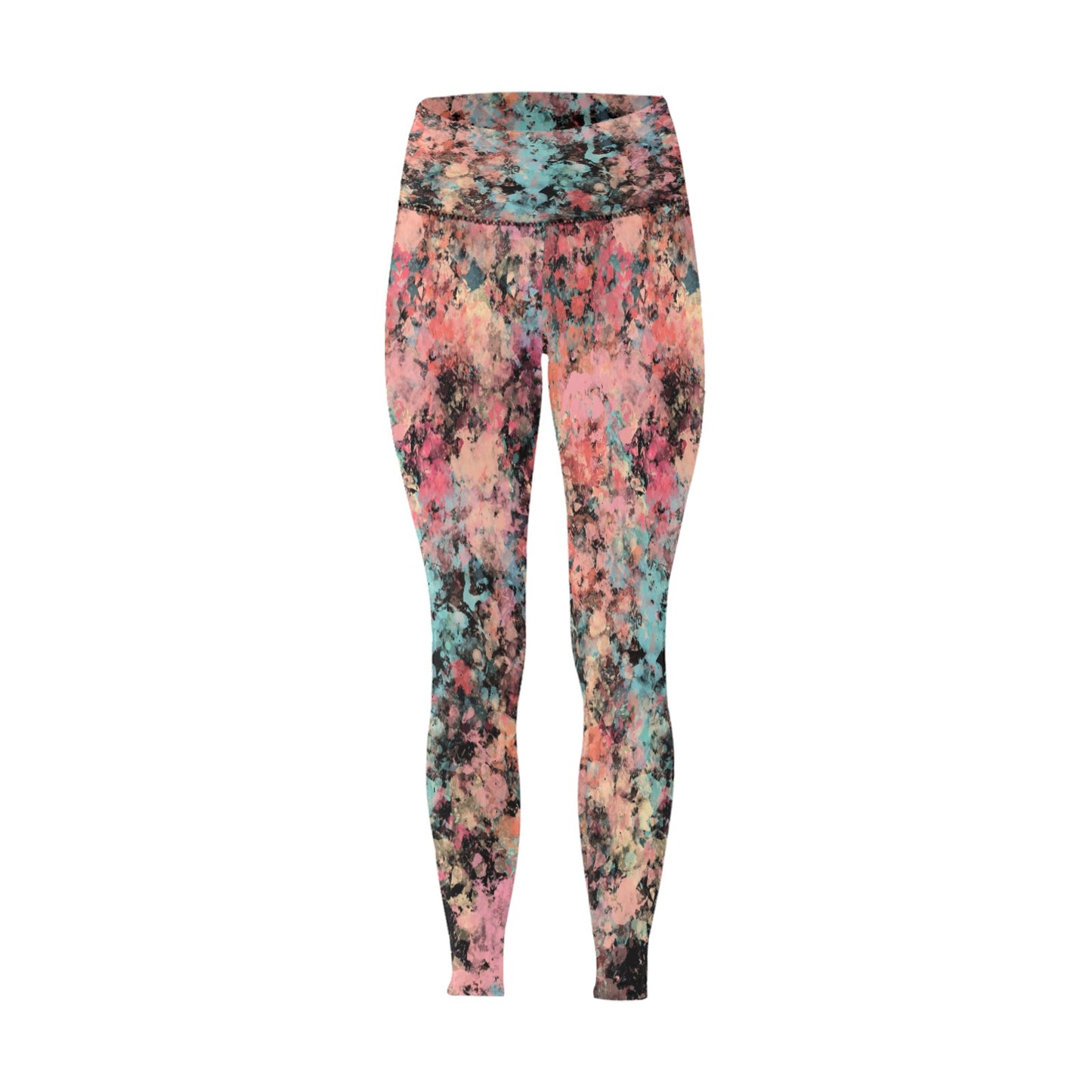 Peach Granite High-Waisted Leggings