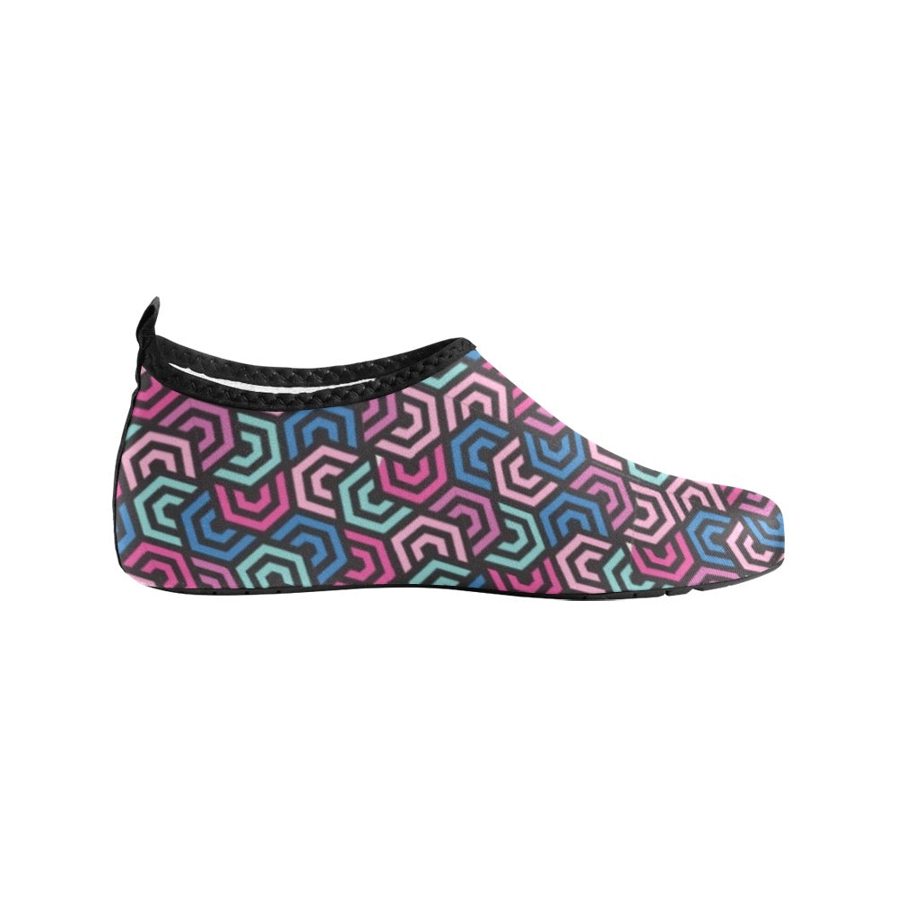 Colorful Polygon Kids' Slip-On Water Shoes