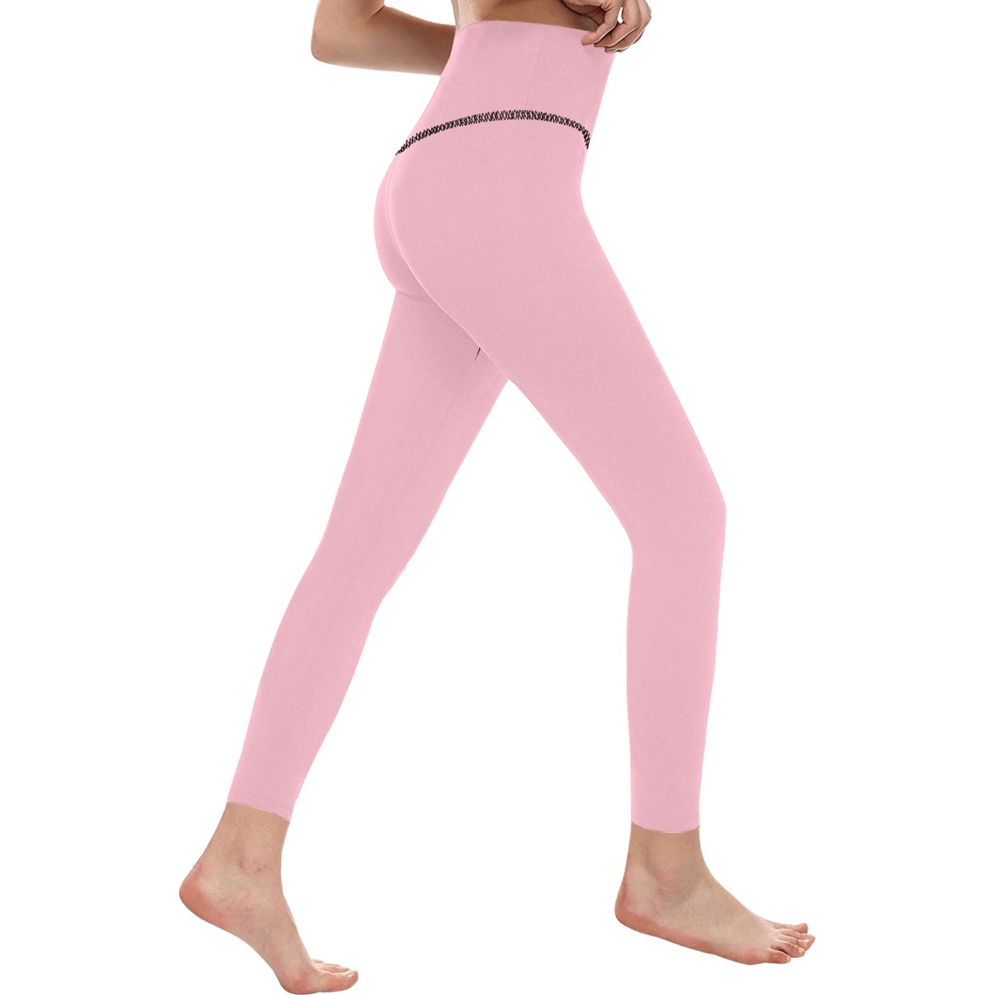 Powder Pink High-Waisted Leggings