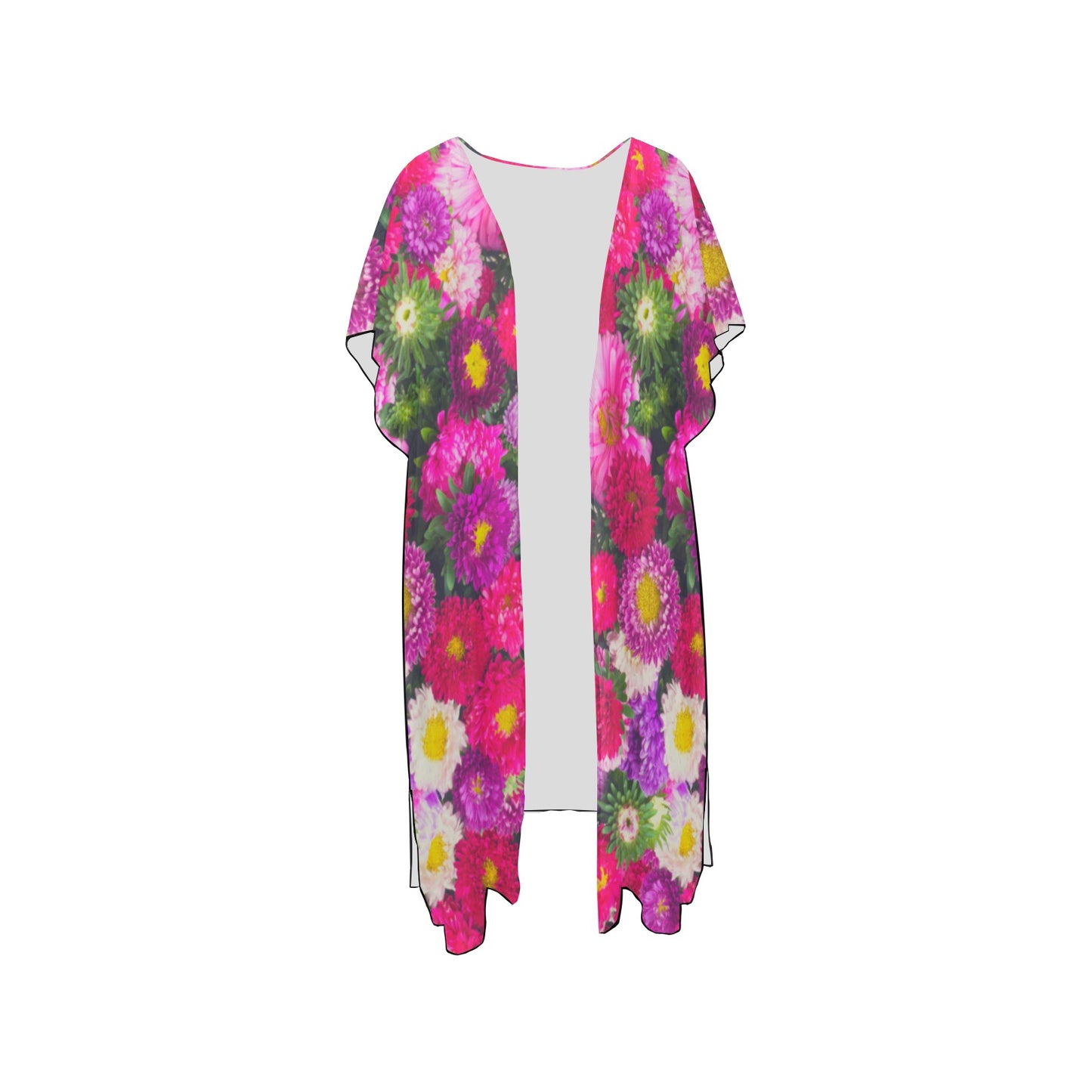 Pink Flow Chiffon Cover Up