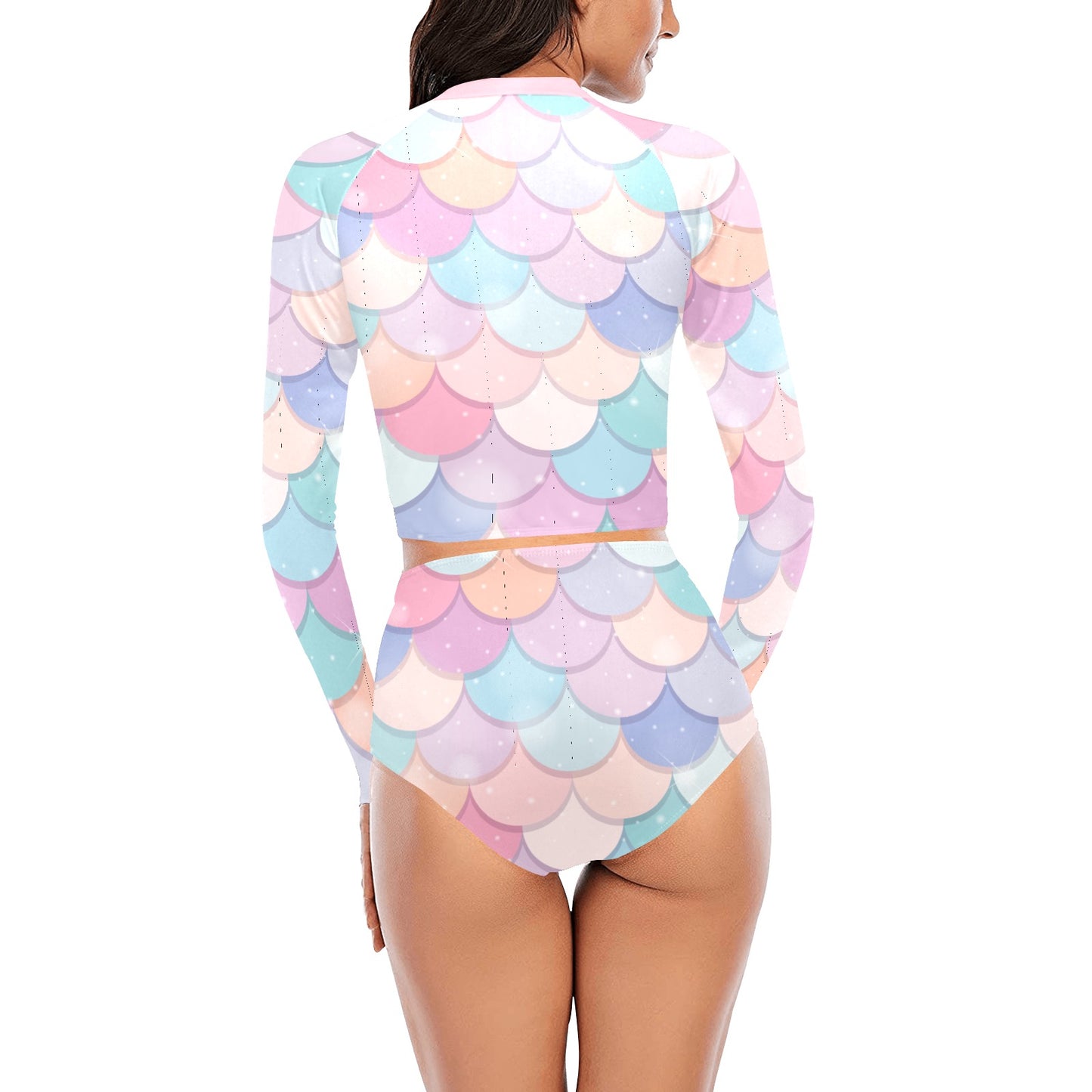 Mermaid Me Long Sleeve Bikini Set