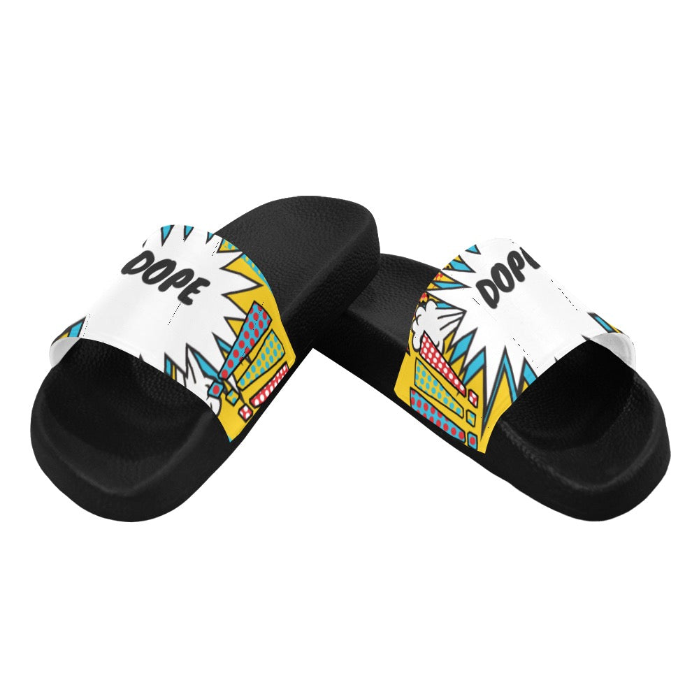 Comic Words Men's Slides