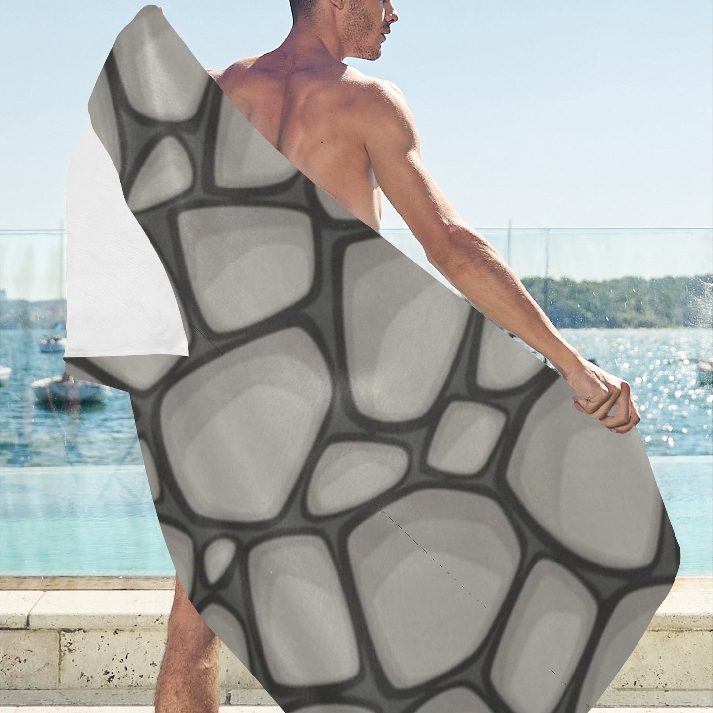 Rock Climb Beach Towel 32"x 71"