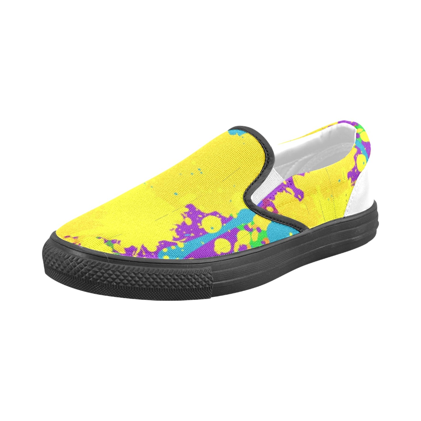 Yellow Splatter Slip-on Shoes -Kid