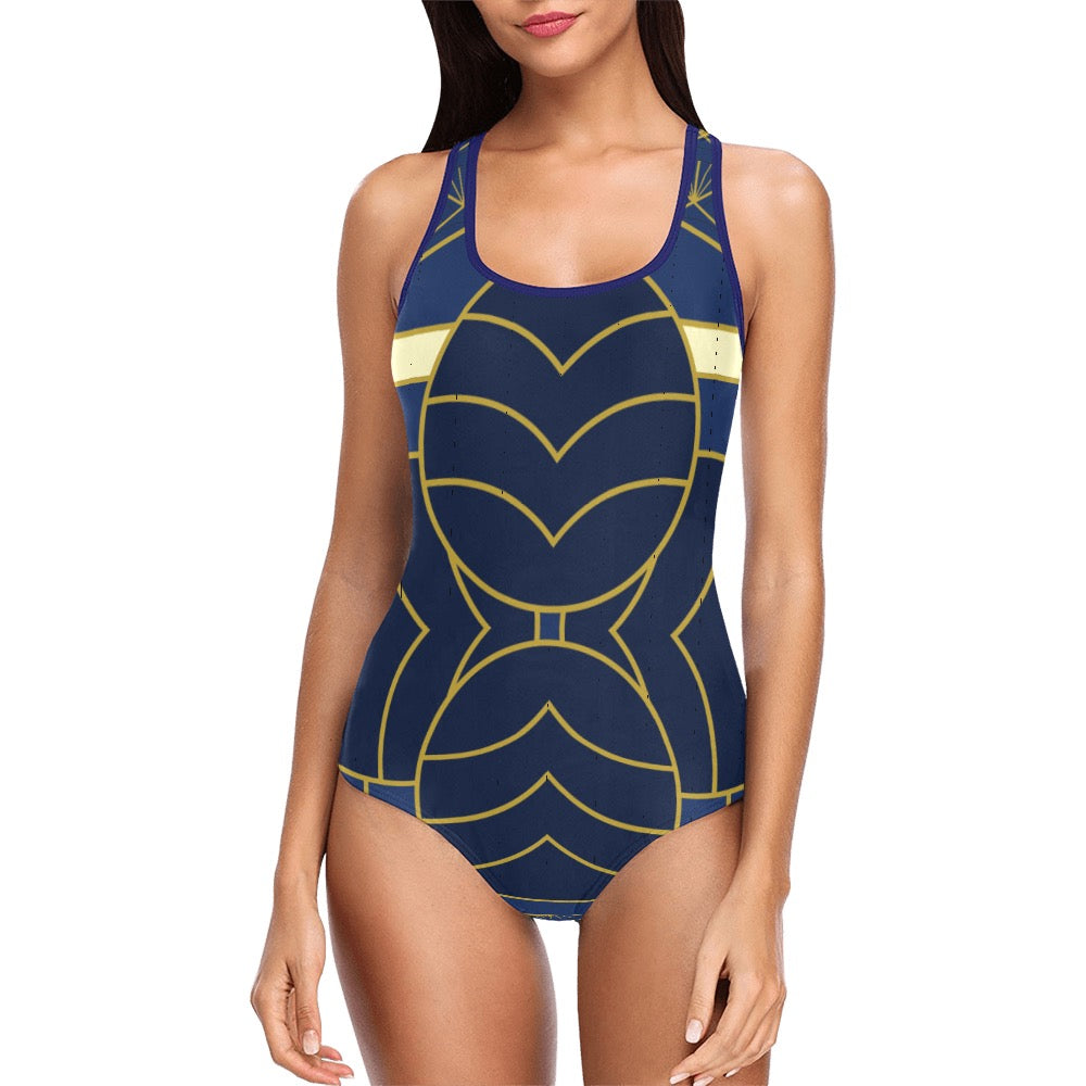 Navy Cut Swimsuit