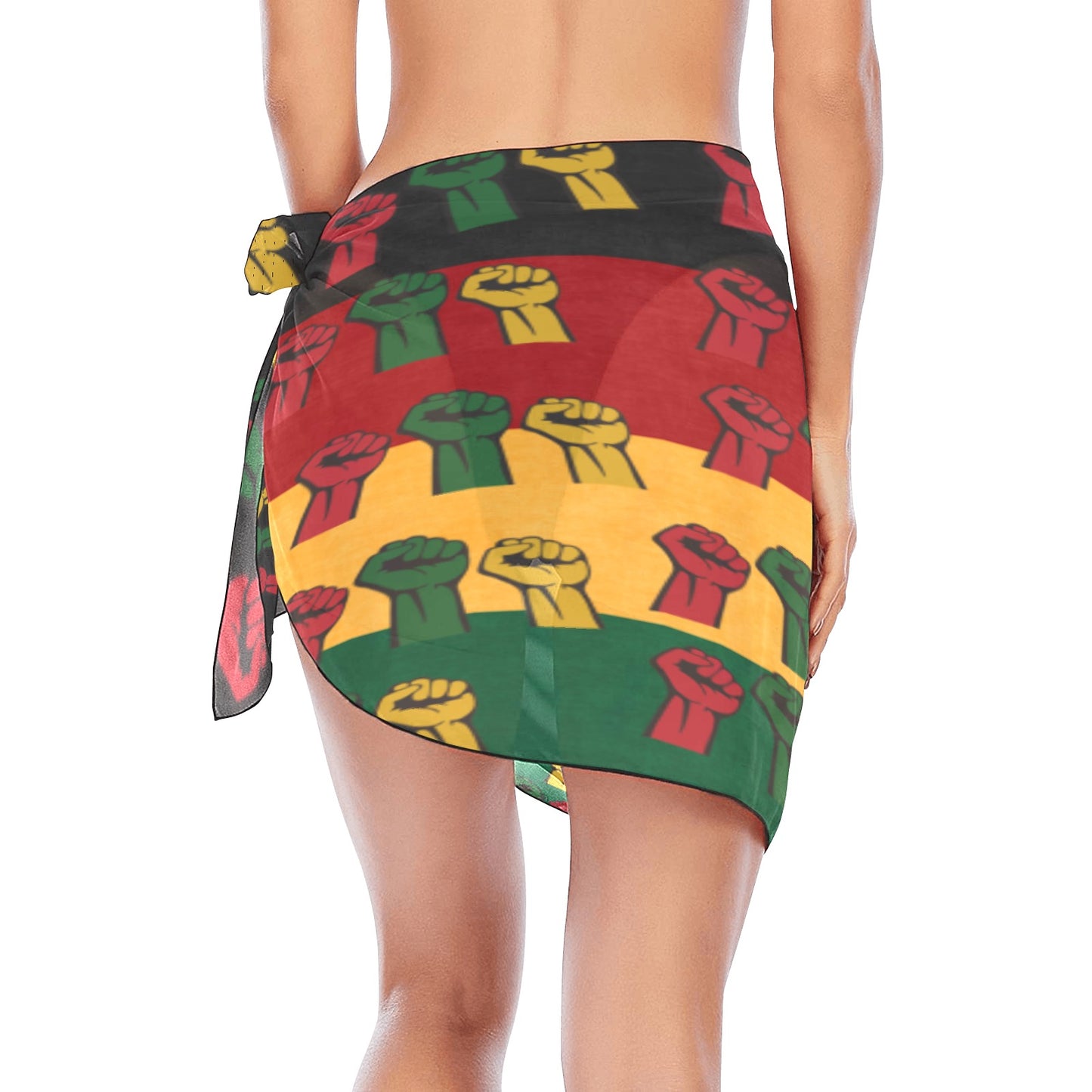 Fist of Unity Beach Sarong Wrap