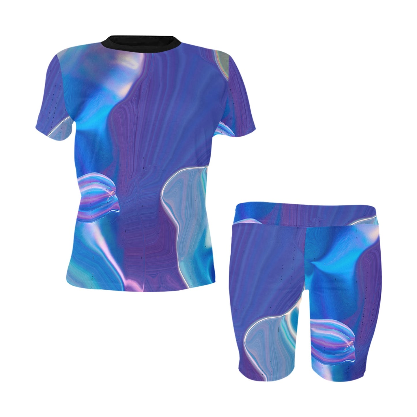 Blue Aura Women's Short Set