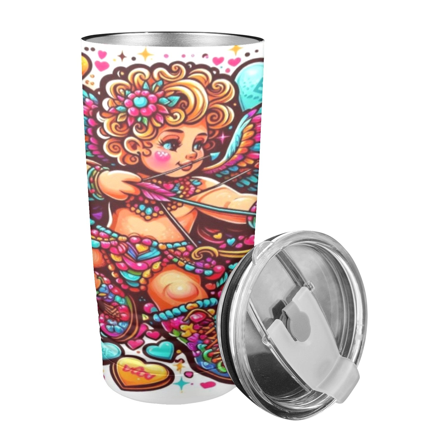 Cupid 1 Valentine’s Day 20oz Insulated Stainless Steel Mobile Tumbler