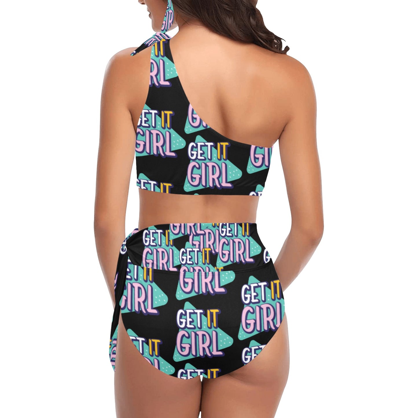 Get It Girl One Shoulder Bikini Set