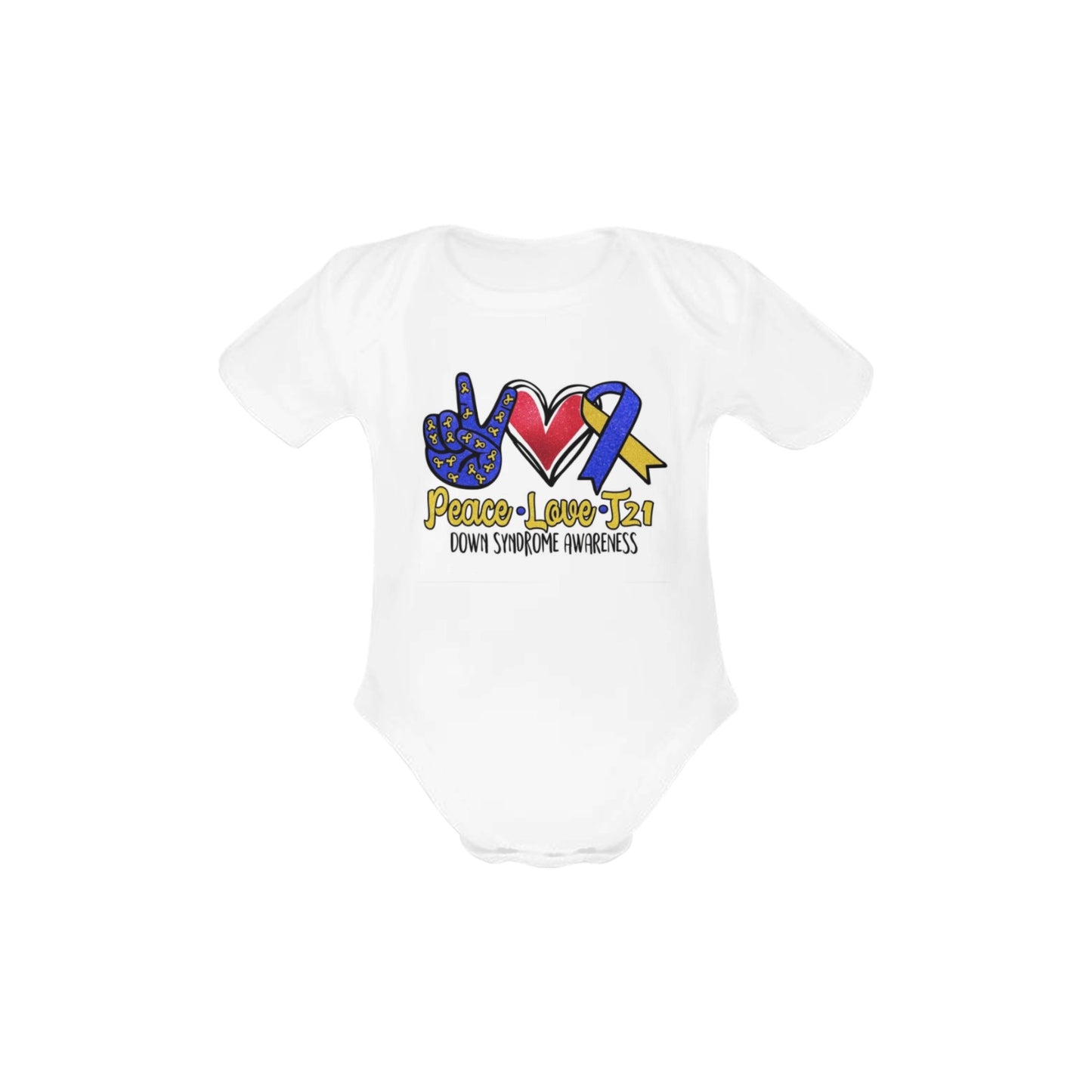 AWARENESS - Down Syndrome Baby Short Sleeve Onesie