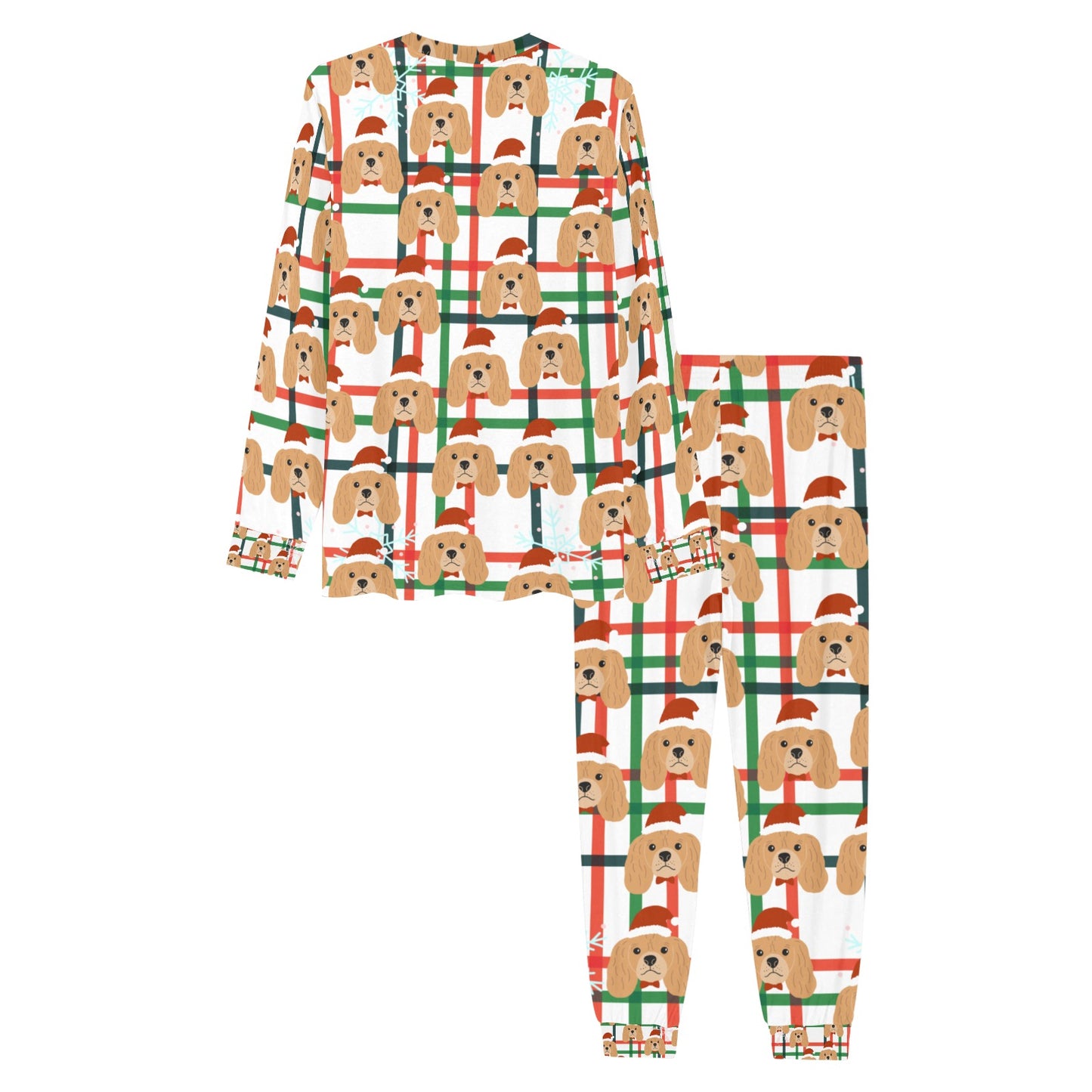 Santa Dog Christmas Men's Pajama Set