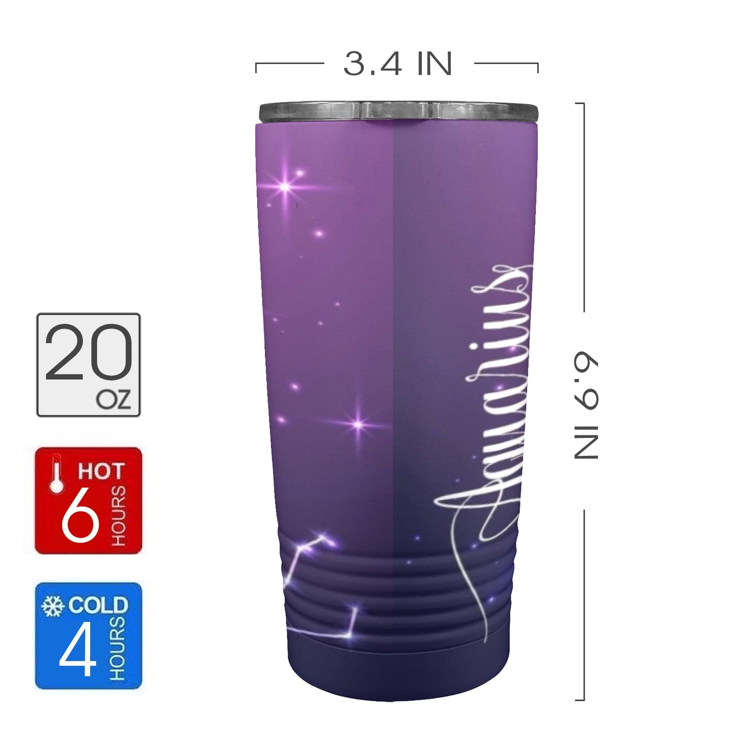 Aquarius 20oz Insulated Stainless Steel Tumbler