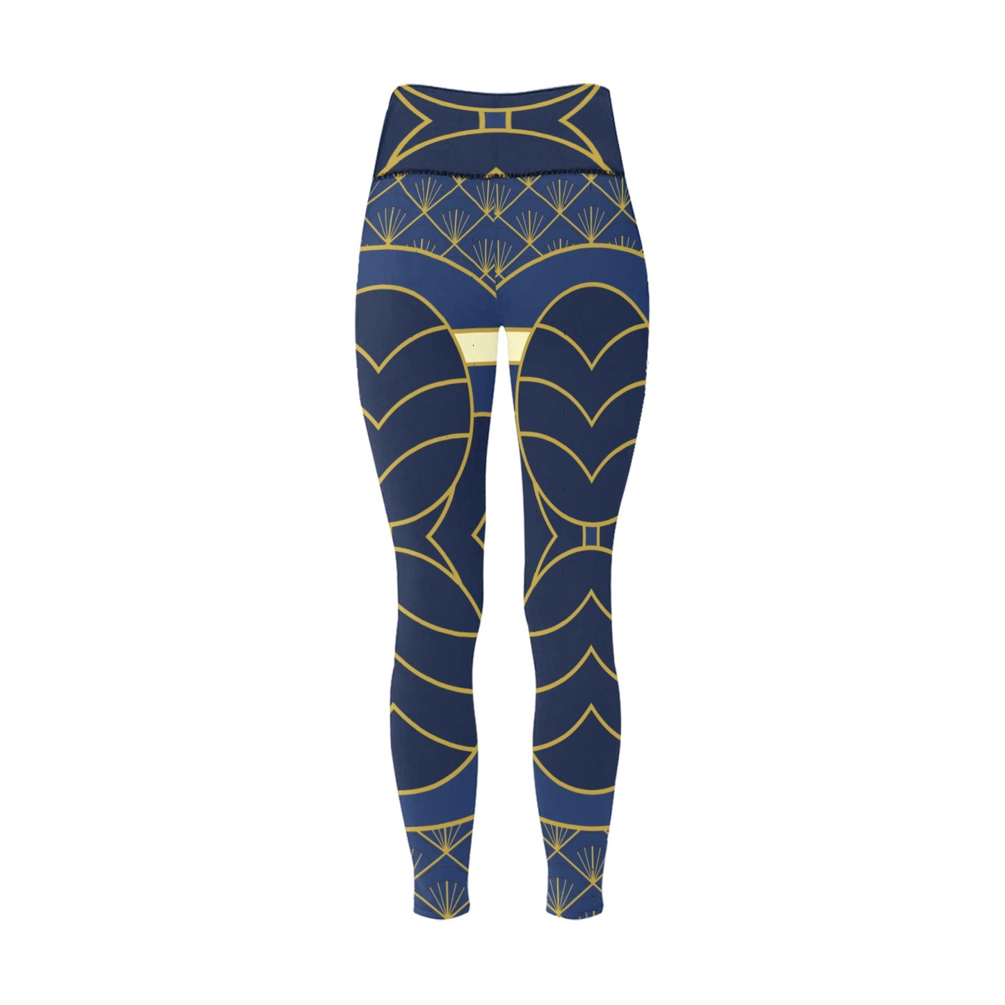 Navy Cut Women's Leggings