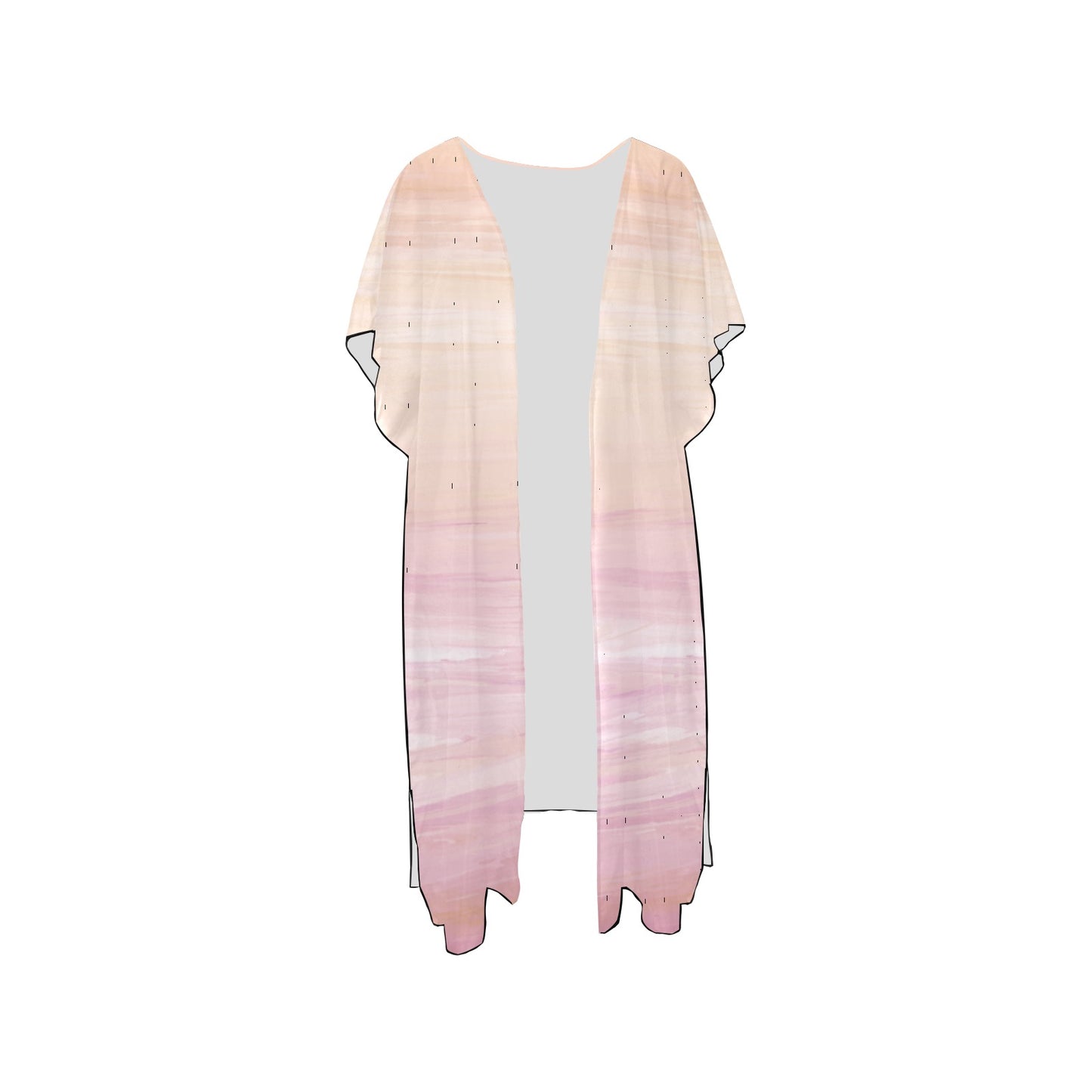 Peach Ombre  Chiffon Cover Up