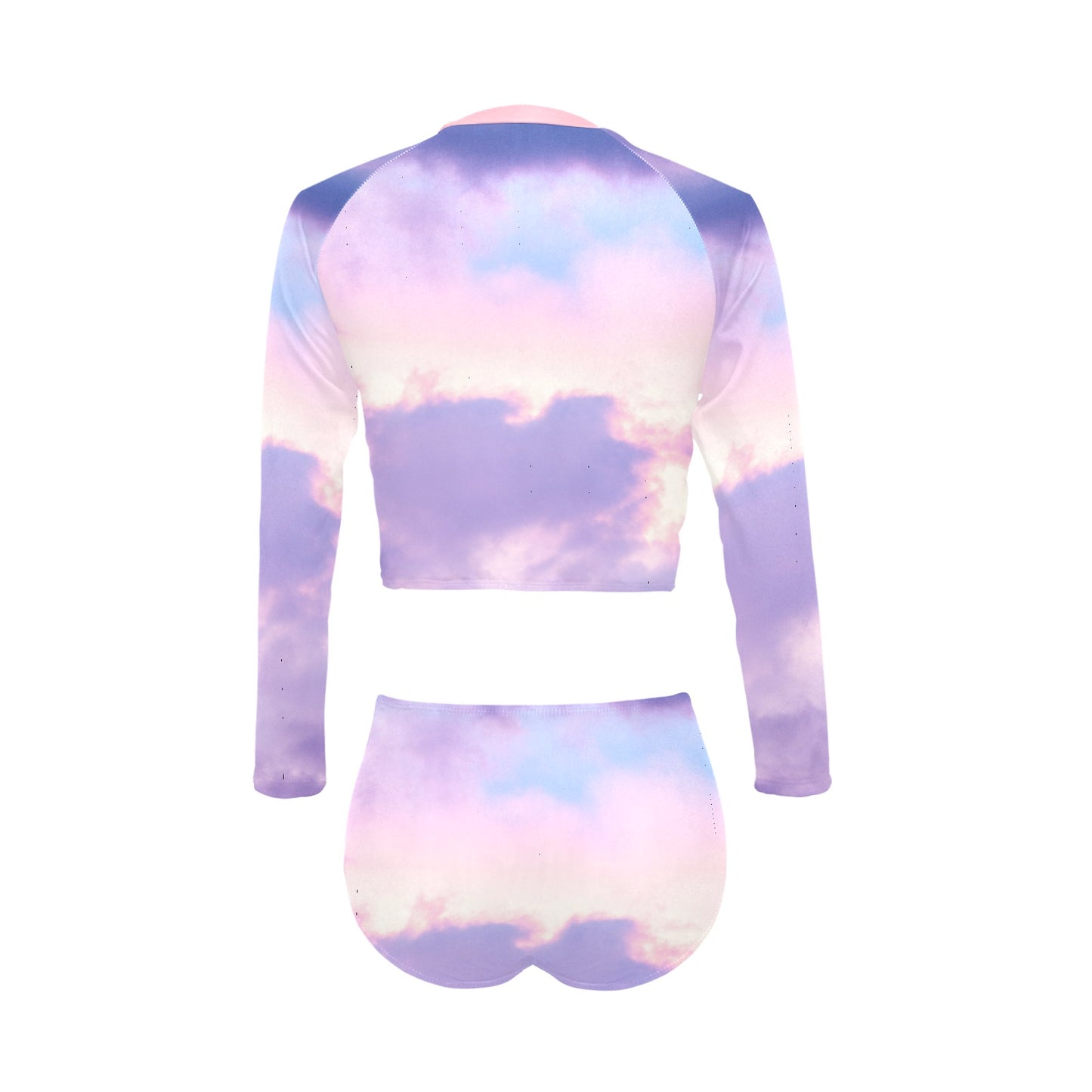 Pastel Skies Long Sleeve Bikini Set