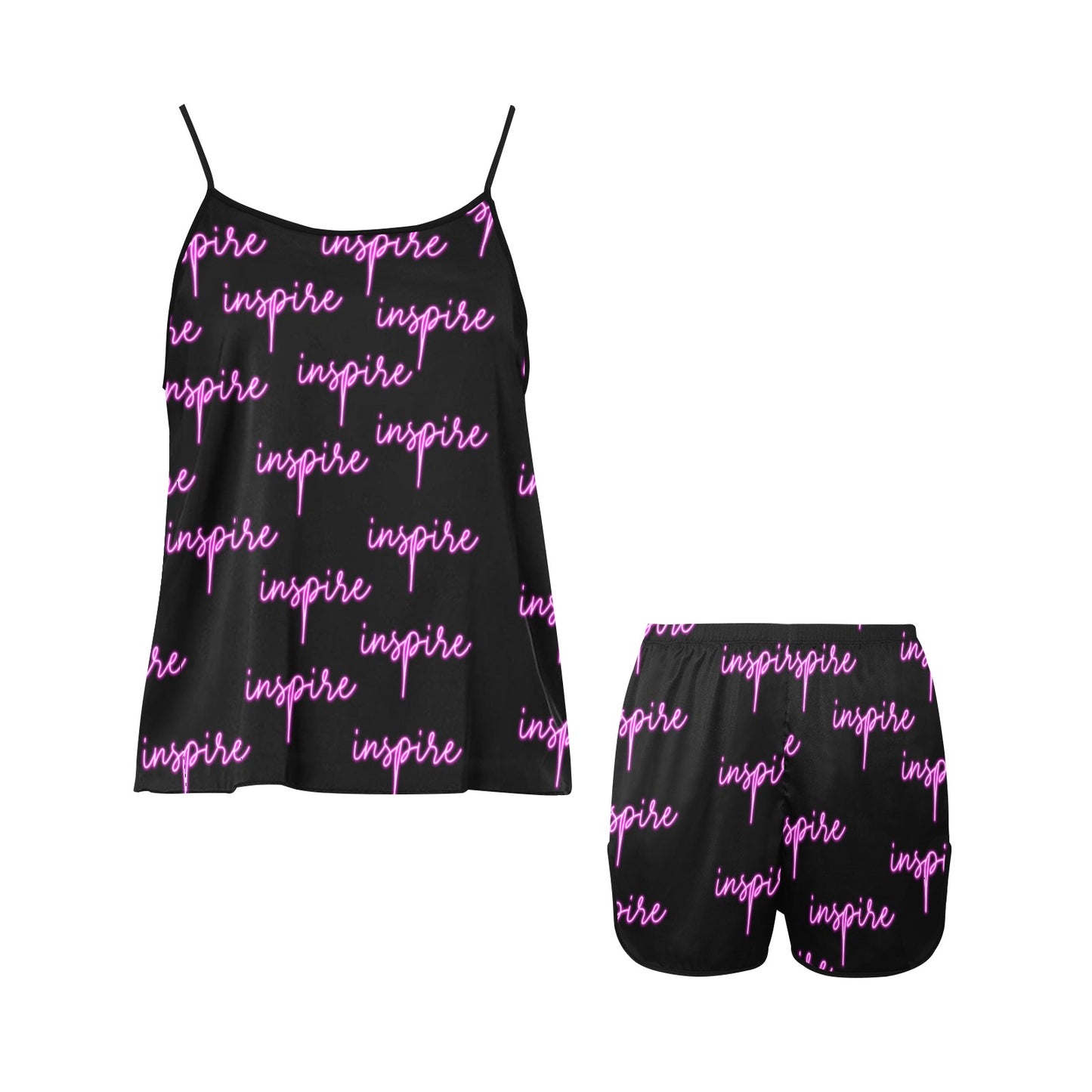 Inspire Women's Spaghetti Strap Pajama Set