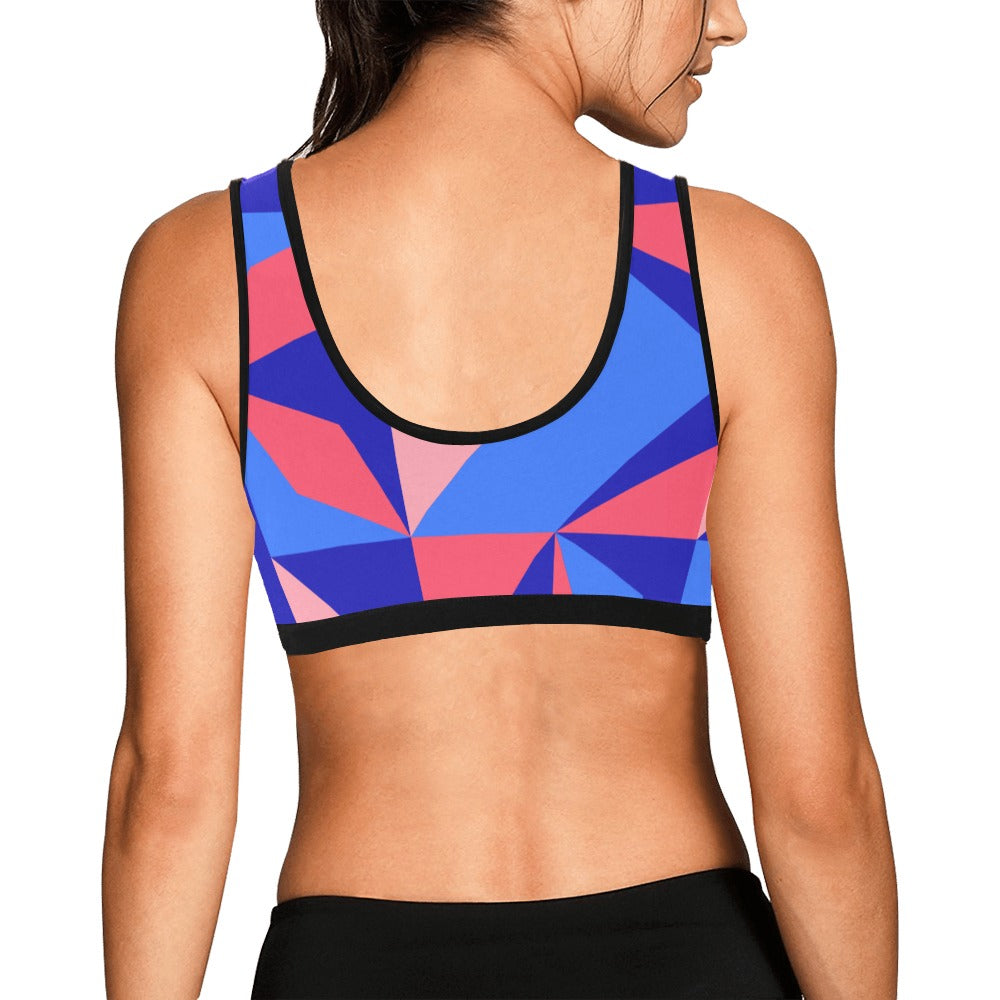 Color Abstract Women's Sports Bra