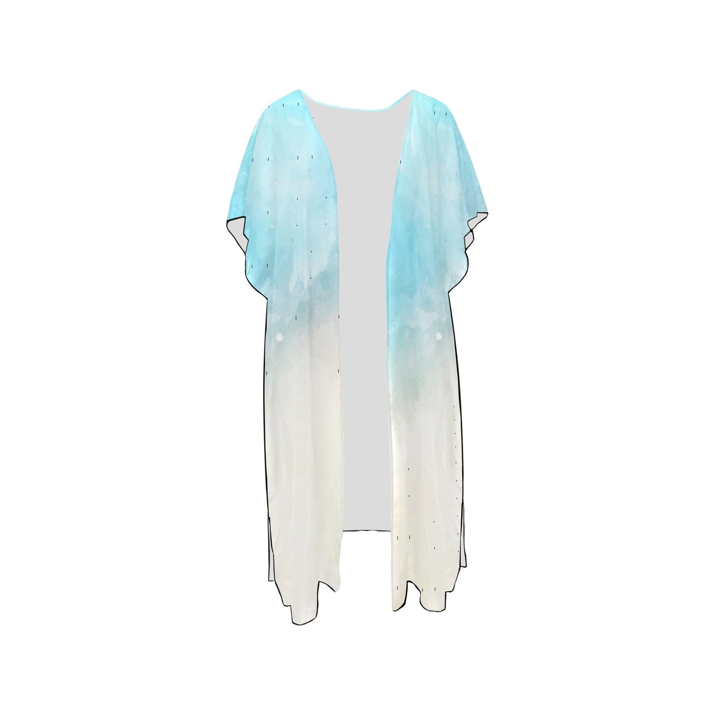 Bluish Chiffon Cover Up