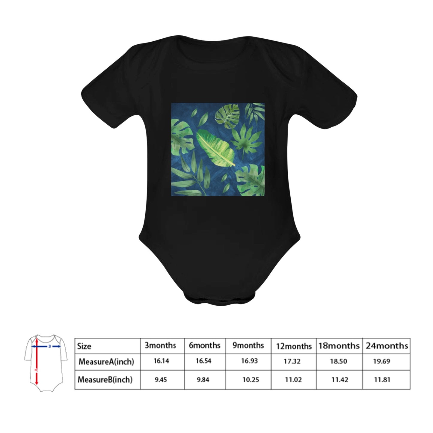 Leaves Baby Onesie