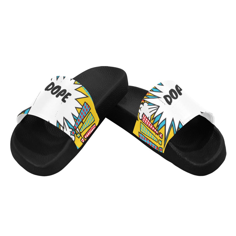 Comic Words Women's Slide Sandals