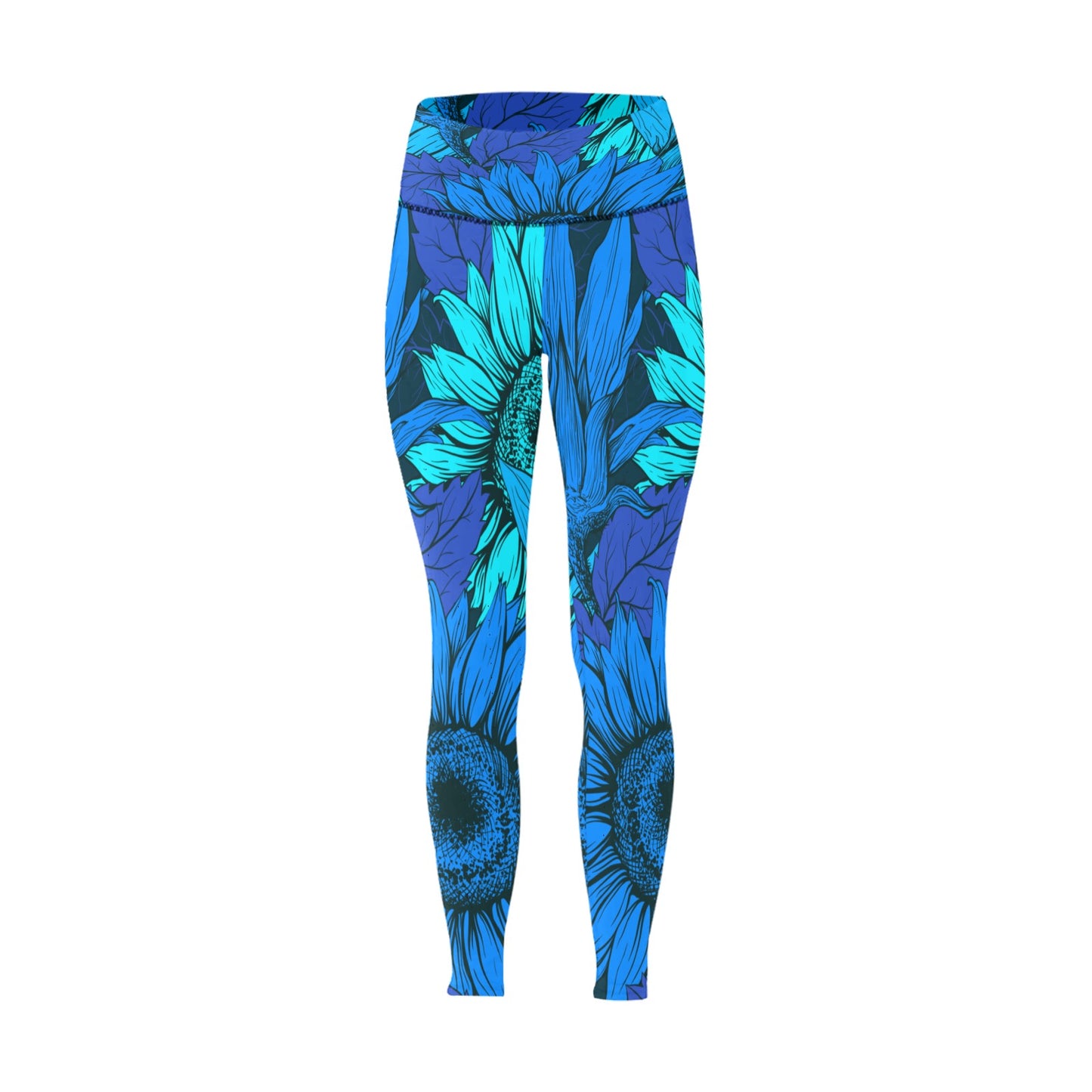 Blue Flow Women's High-Waisted Leggings