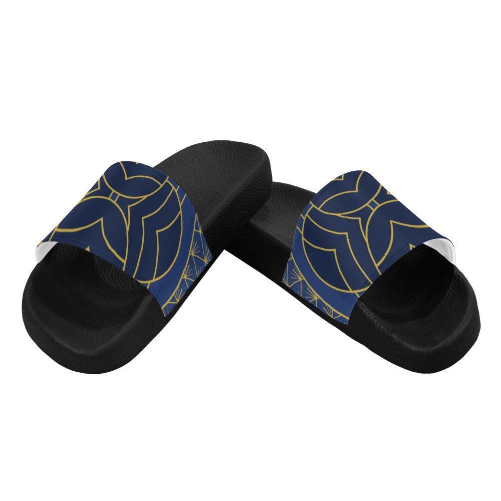 Navy Cut Women's Slides