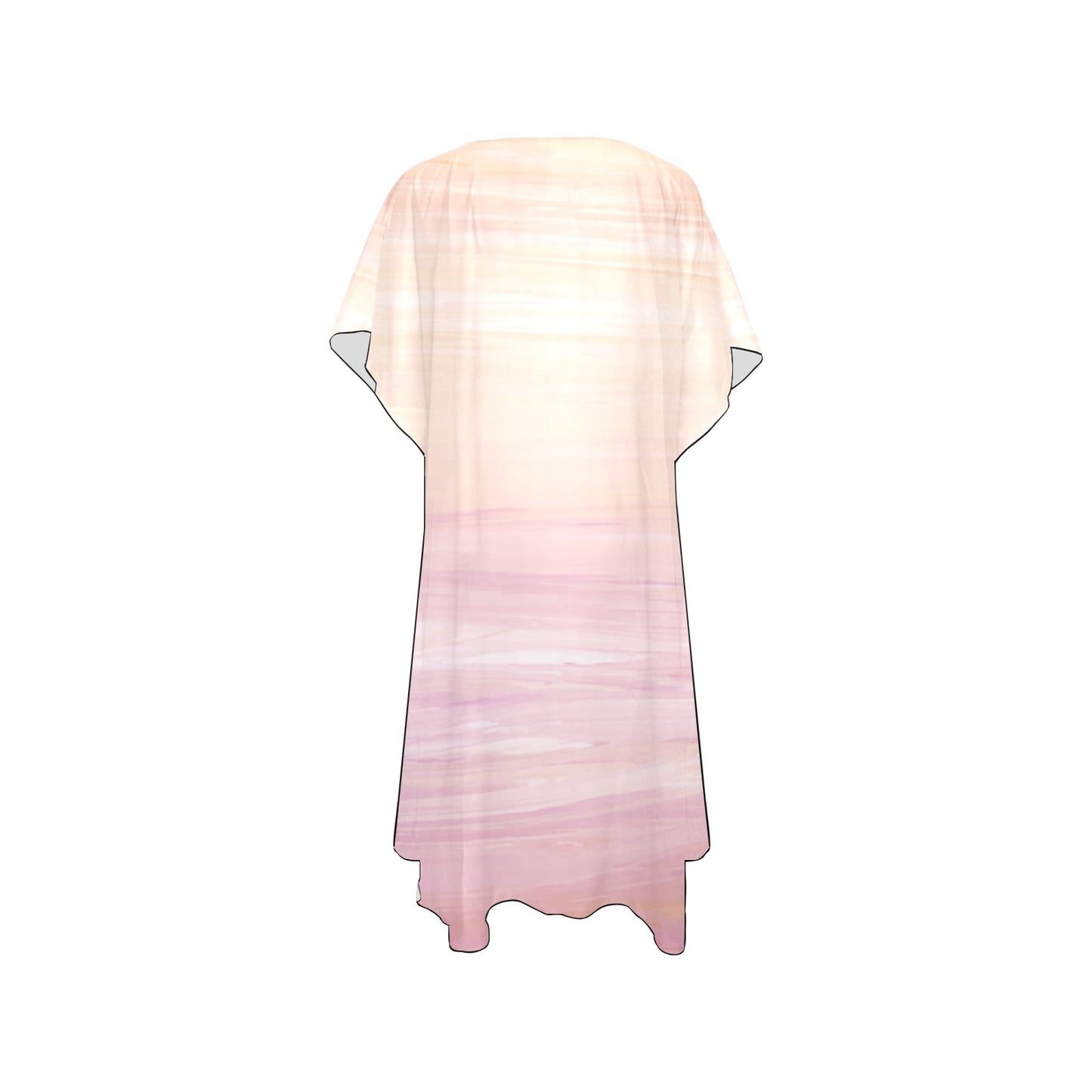 Peach Ombre  Chiffon Cover Up