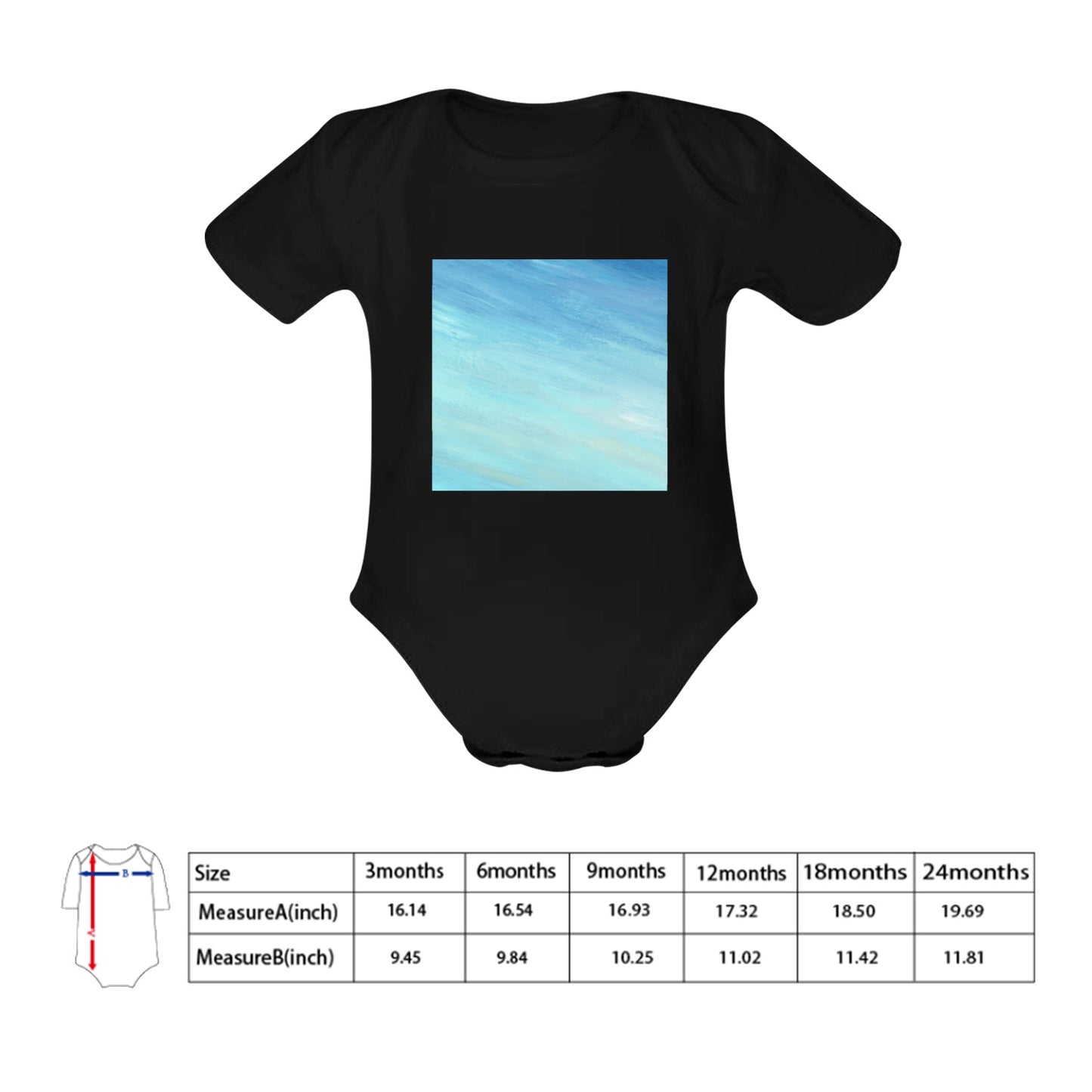 Blue Skies Baby Onesie