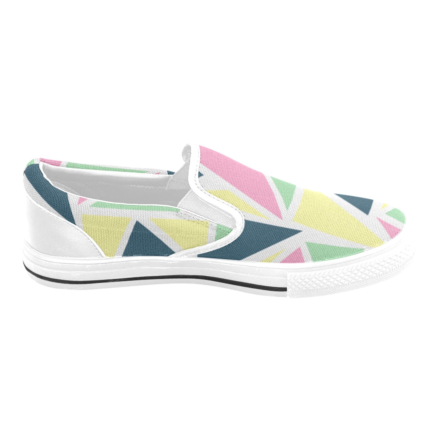 Colored Angles Men's Slip-on Shoes