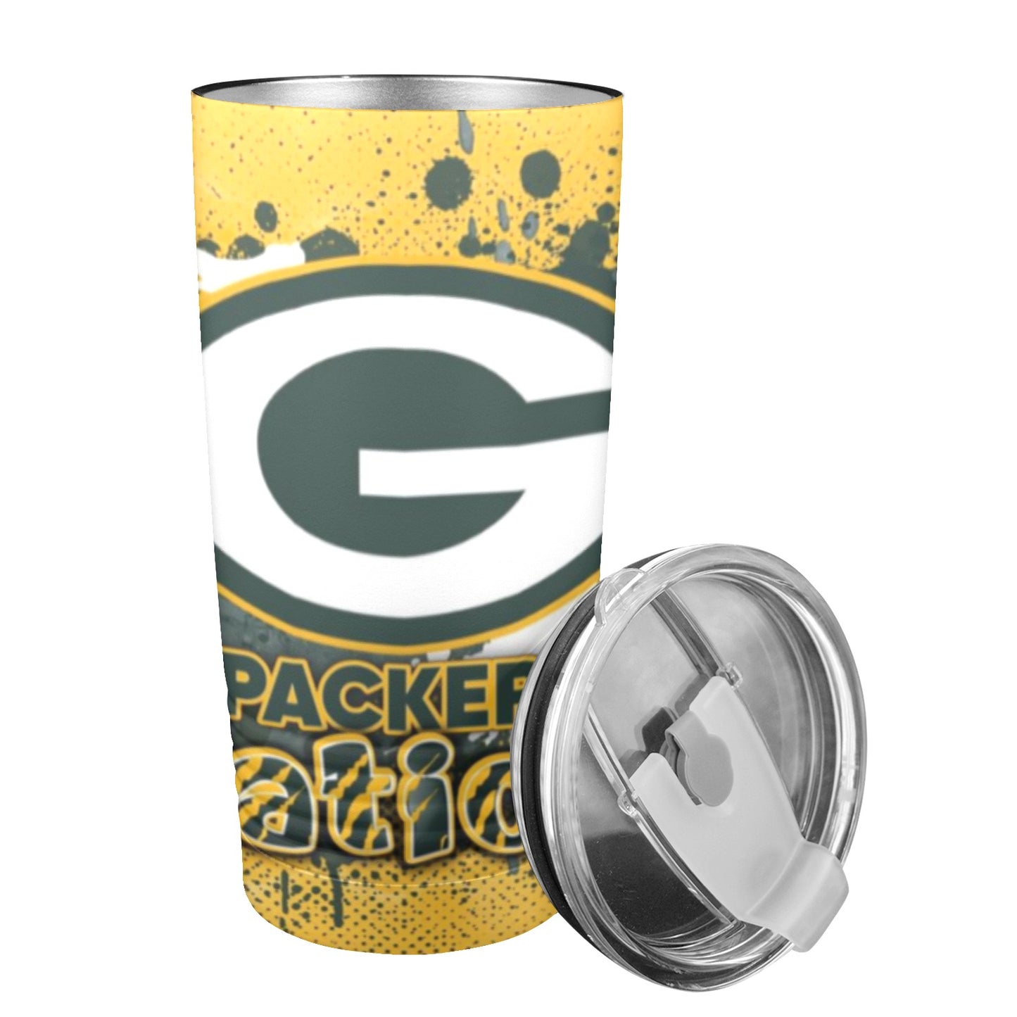 Packers Life 20oz Insulated Stainless Steel Mobile Tumbler