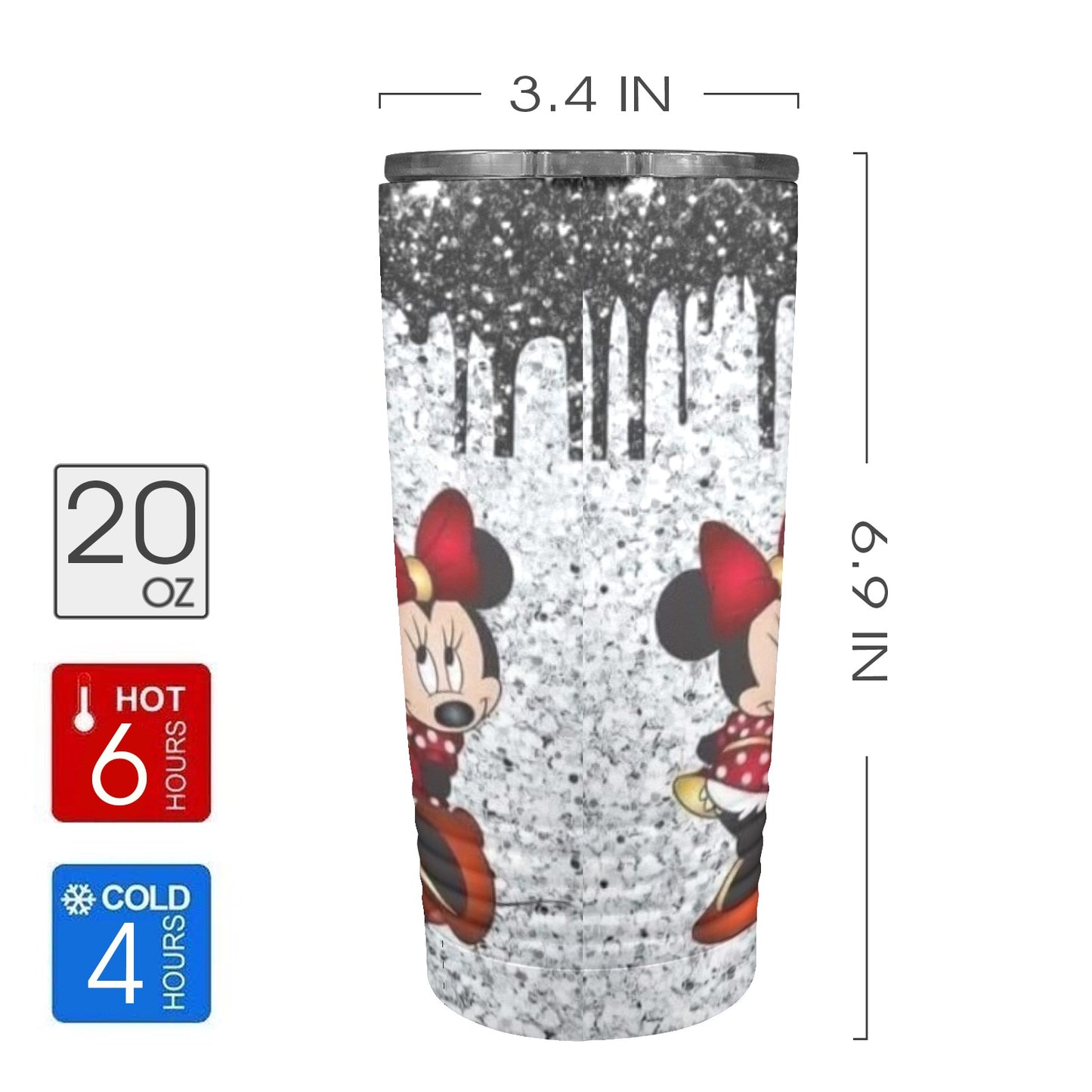 Minnie Valentine’s Day 20oz Insulated Stainless Steel Mobile Tumbler