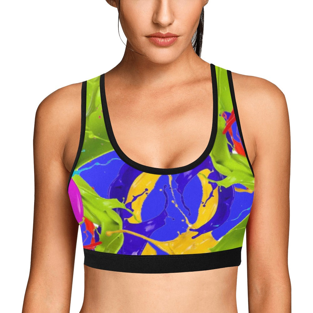 Color Mix Women's Sports Bra