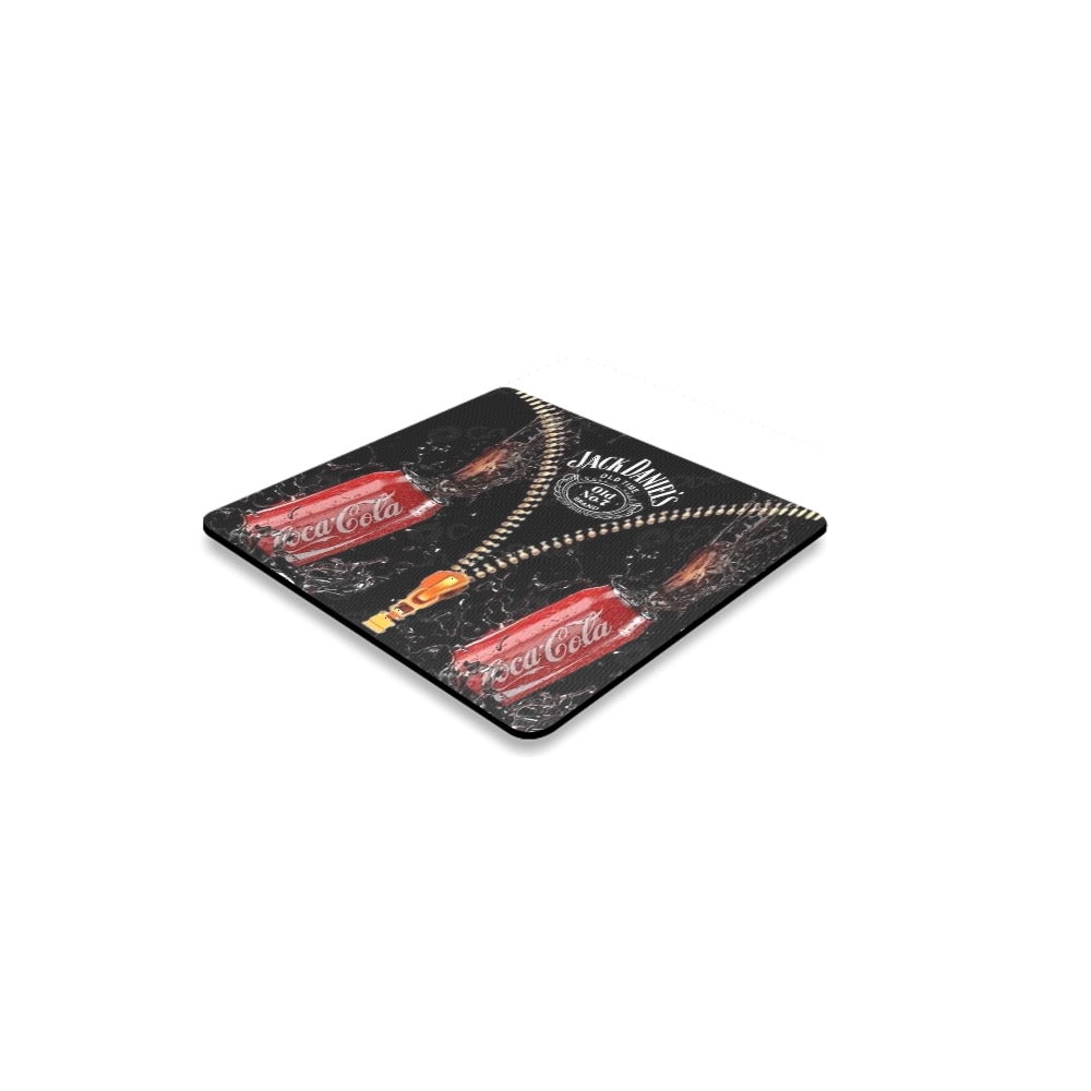 Cola & Jack Daniels Square Coaster