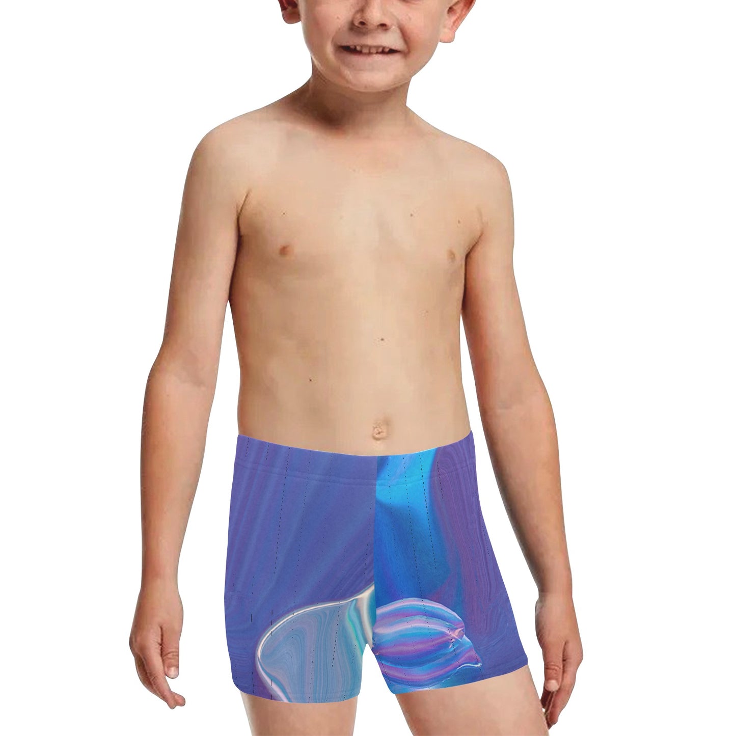 Blue Aura Little Boys' Swimming Trunks