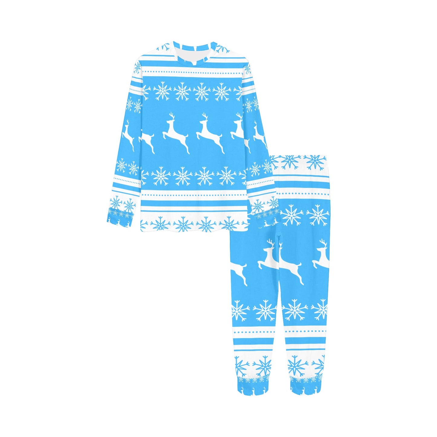 Deers In The Snow Christmas Kids'  Pajama Set