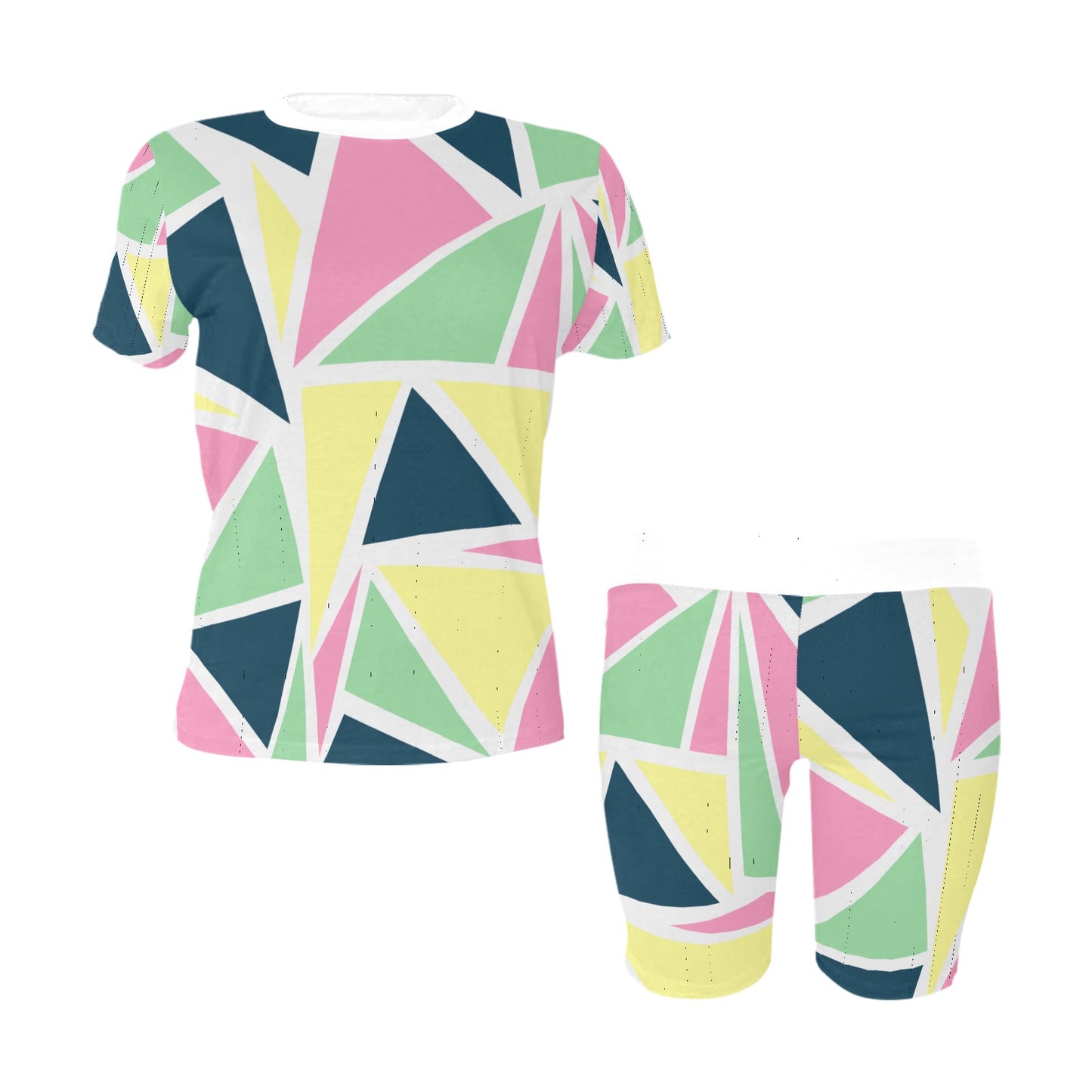 Colored Angles Women's Short Set